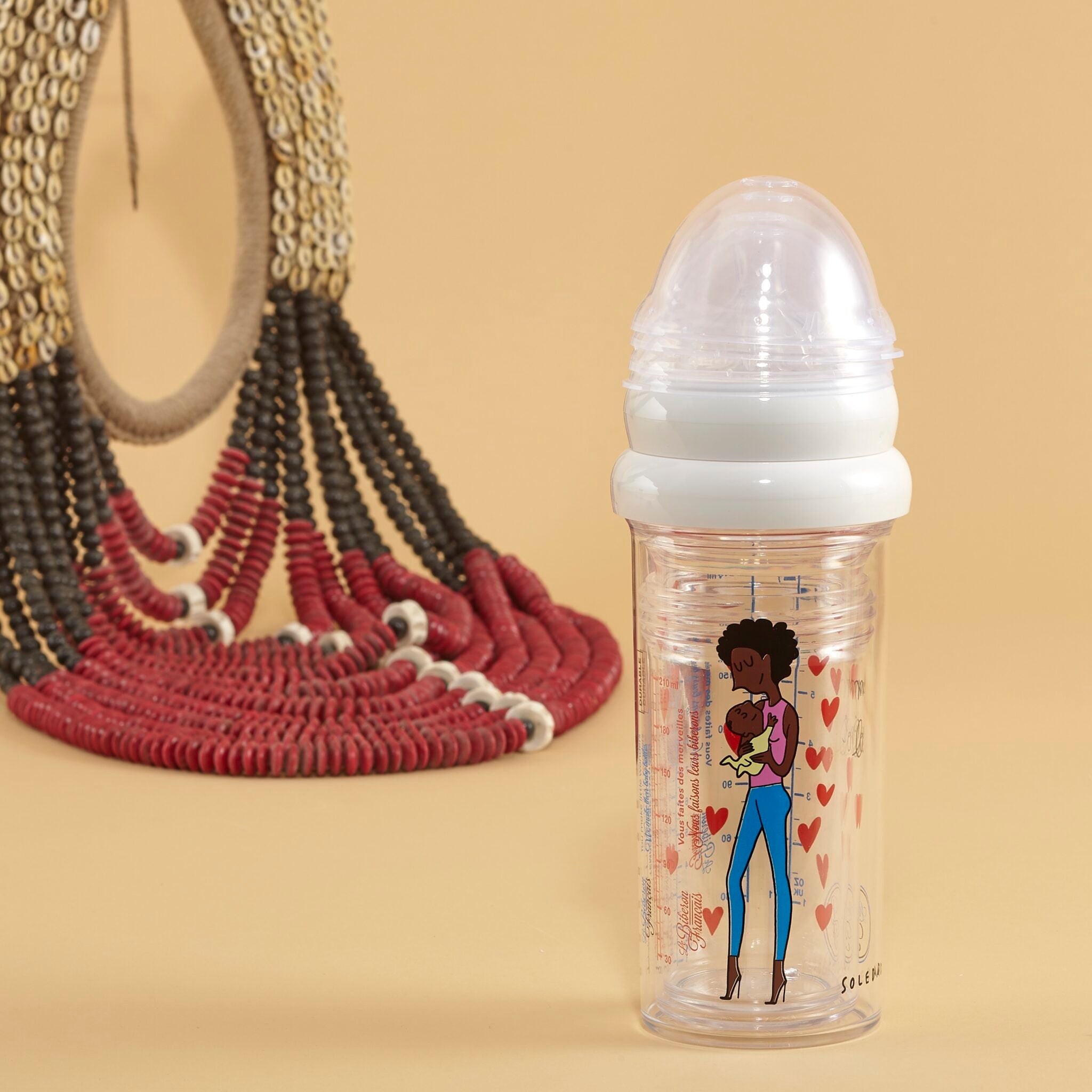 Set 3 biberons gigognes maman et bébé afro