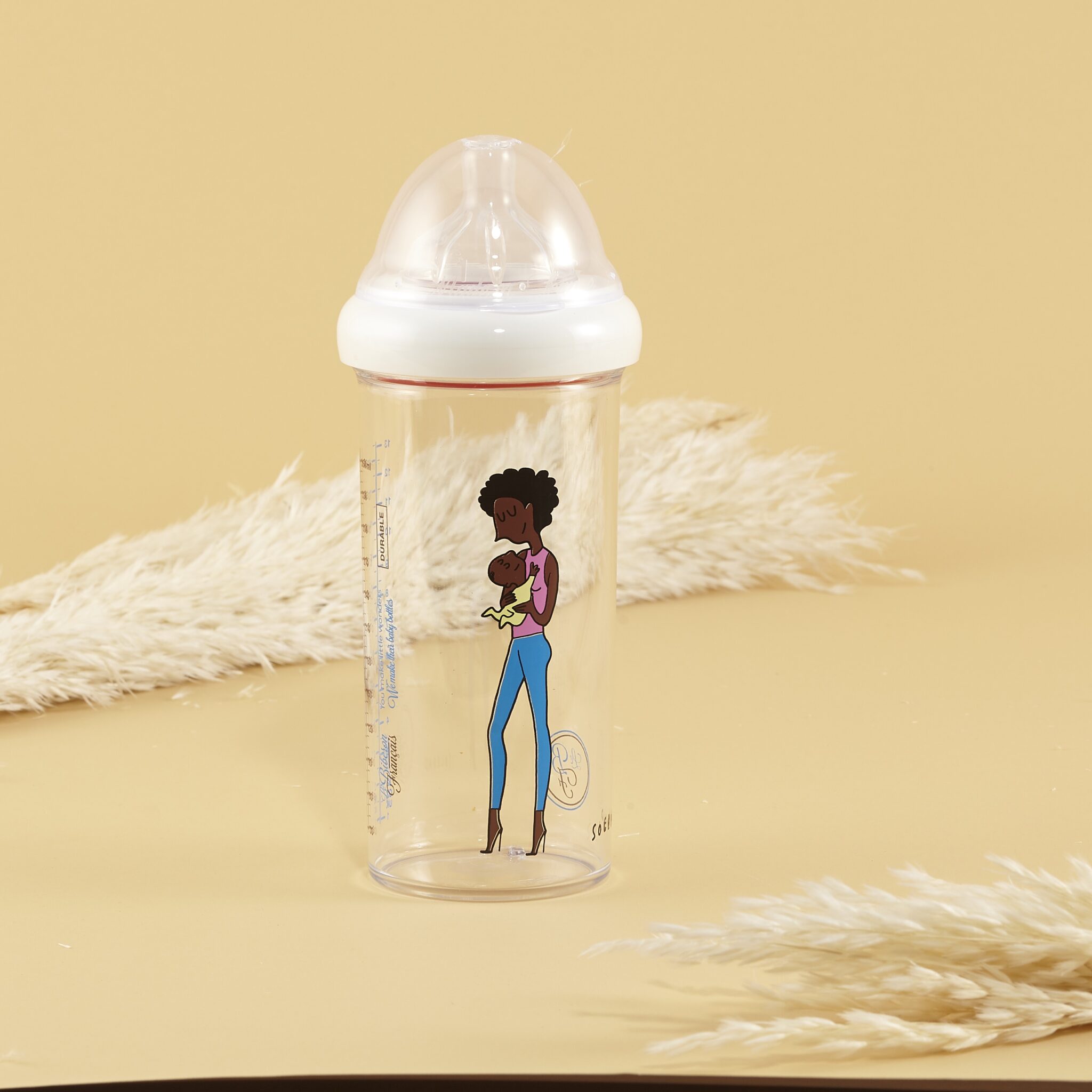 Set 3 biberons gigognes maman et bébé afro