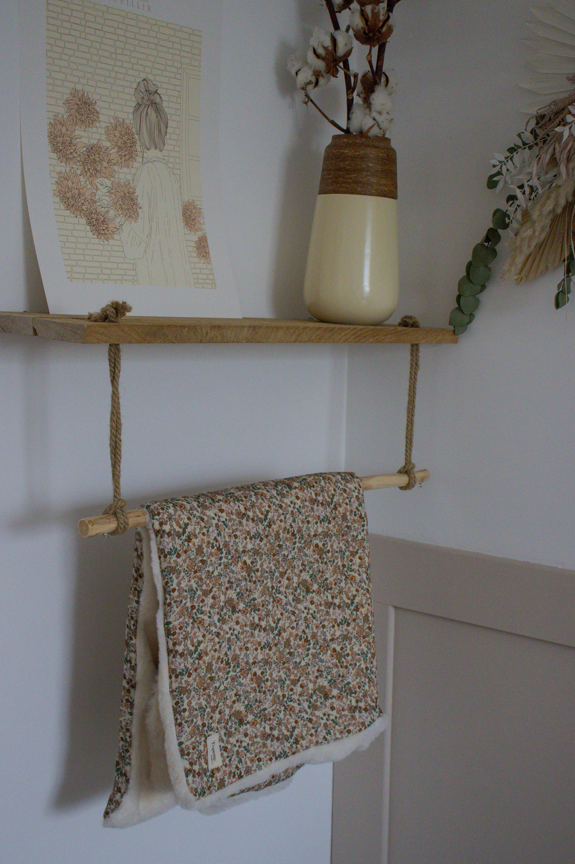 Couverture douceur Bouquet floral