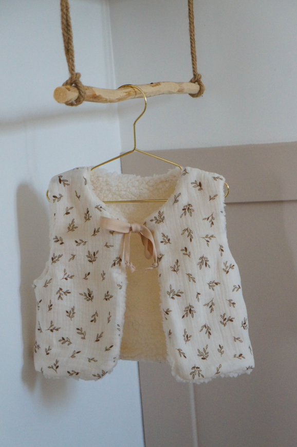 Gilet de berger Feuilles naturelles