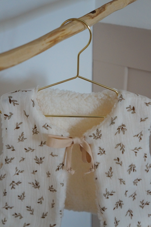 Gilet de berger Feuilles naturelles