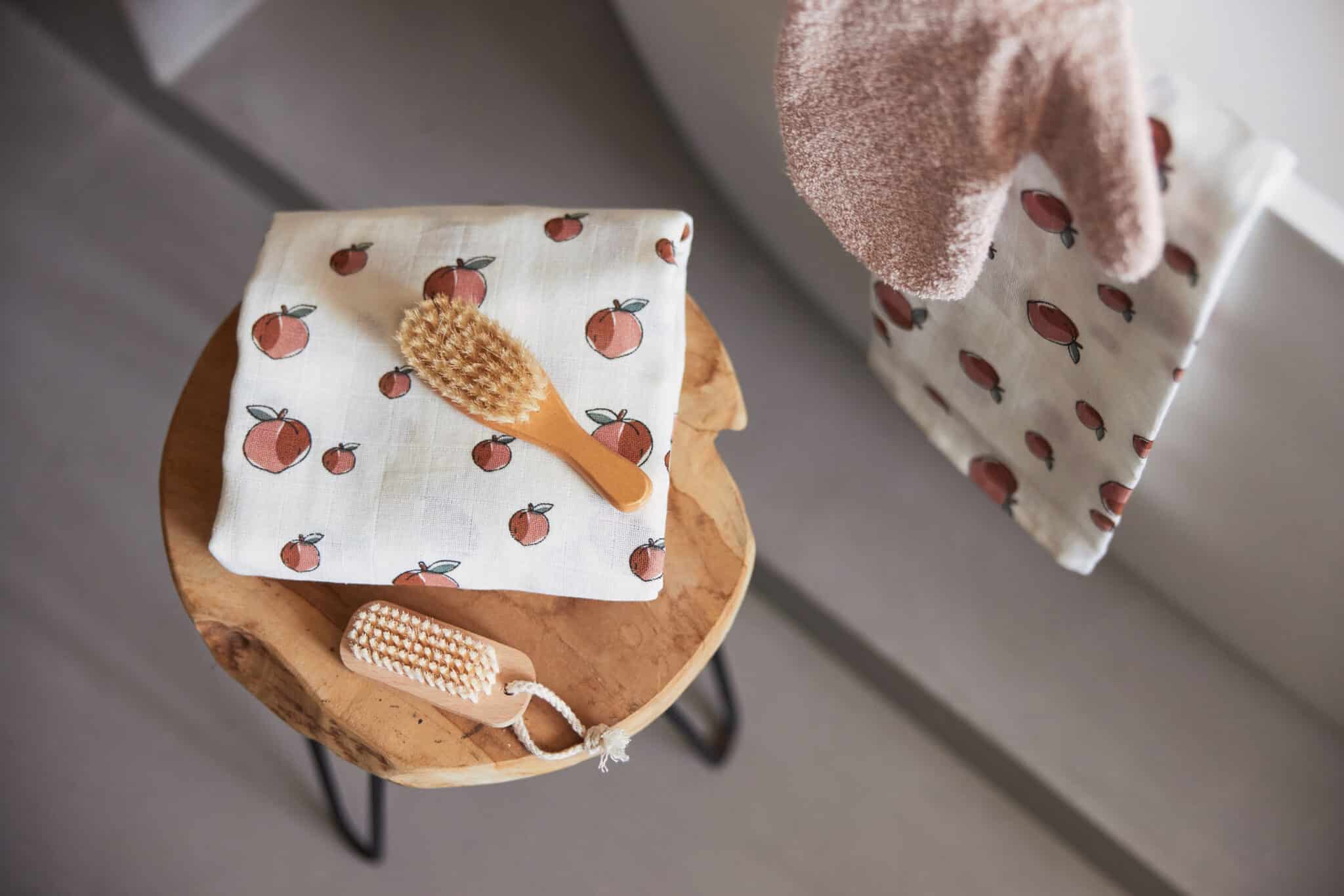 Lot 2 maxi langes gaze de coton - Peach