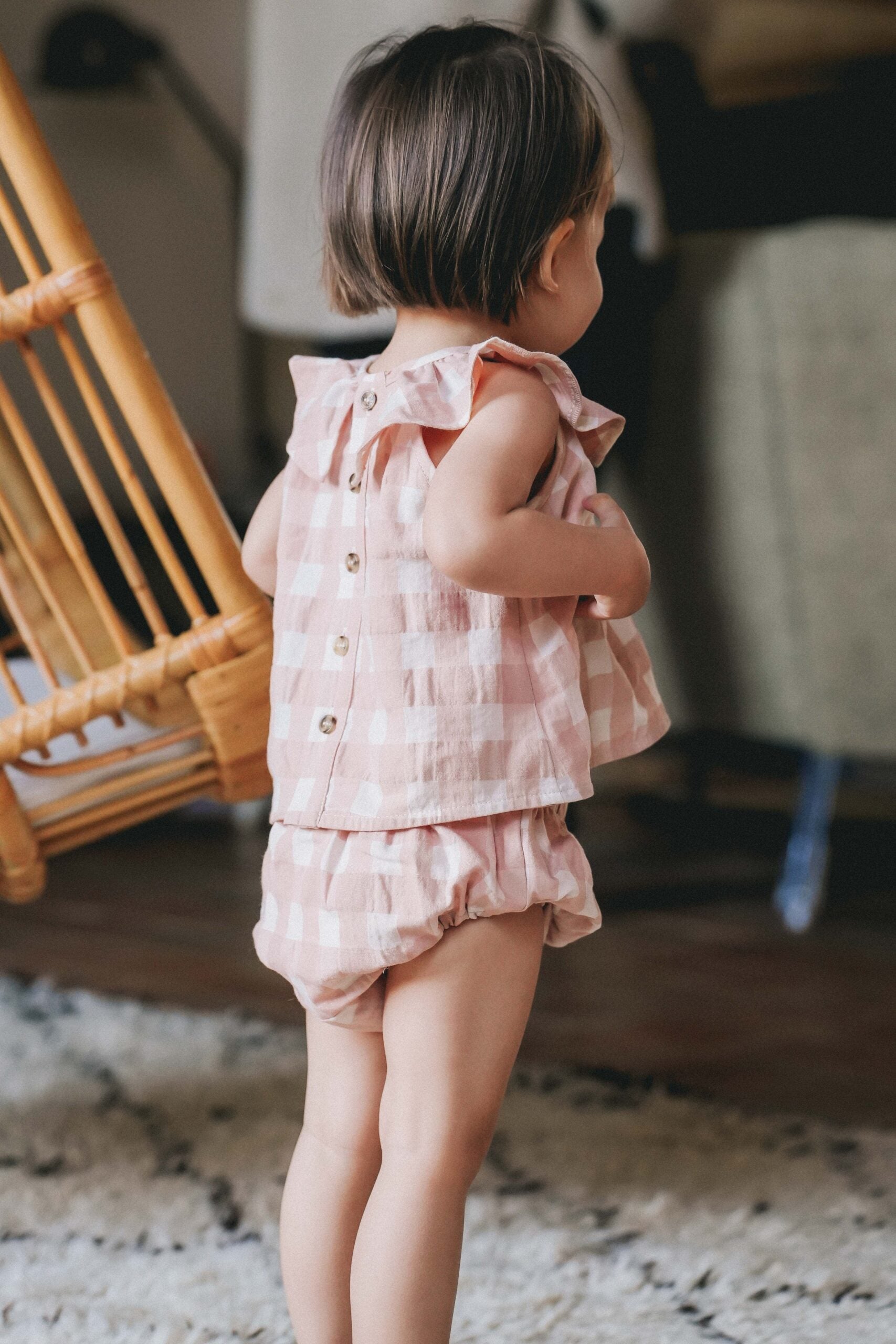 Blouse vichy rose THAÏS