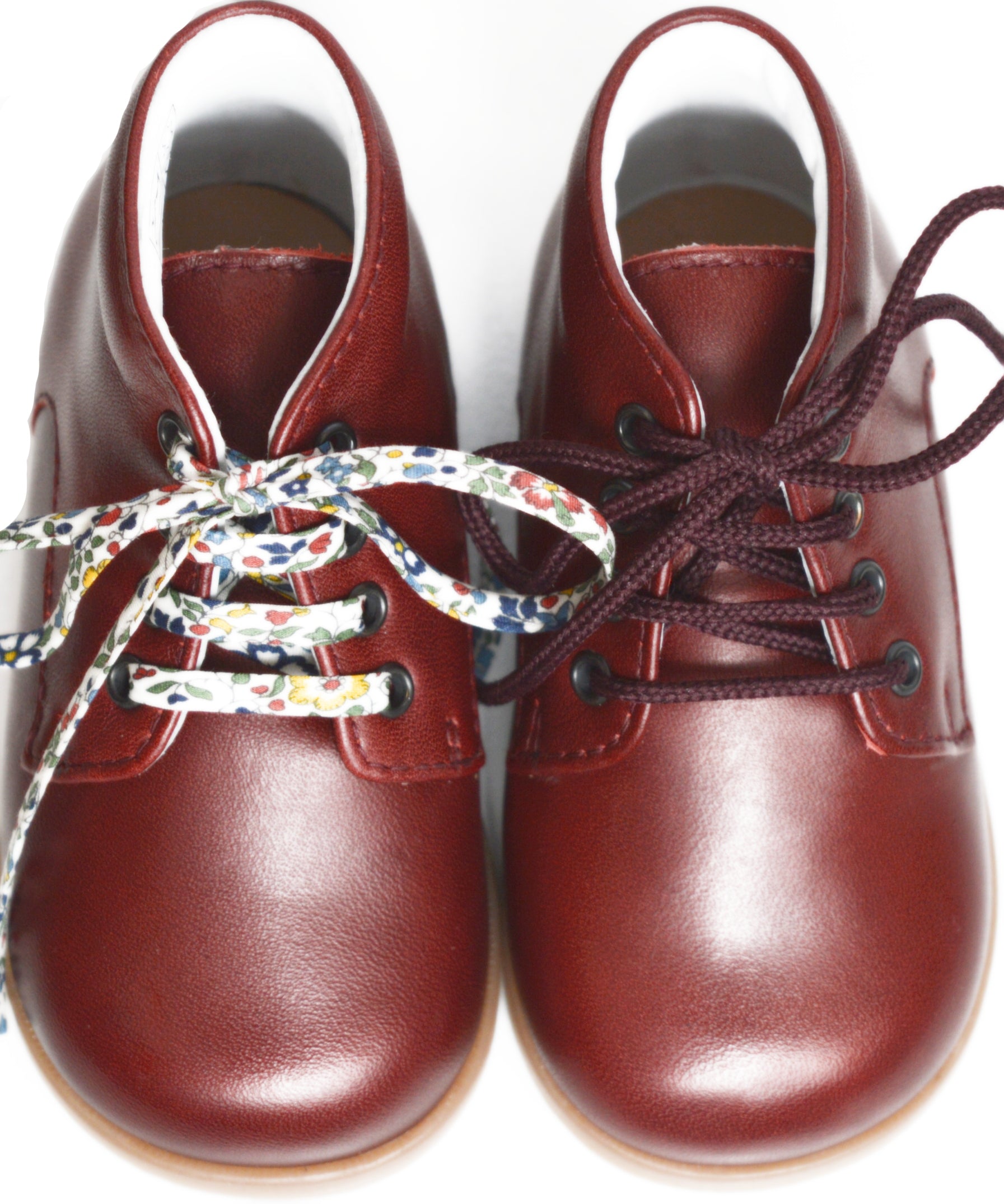 Chaussures Bottillons Souples Clarence Épurés - Cuir Bordeaux