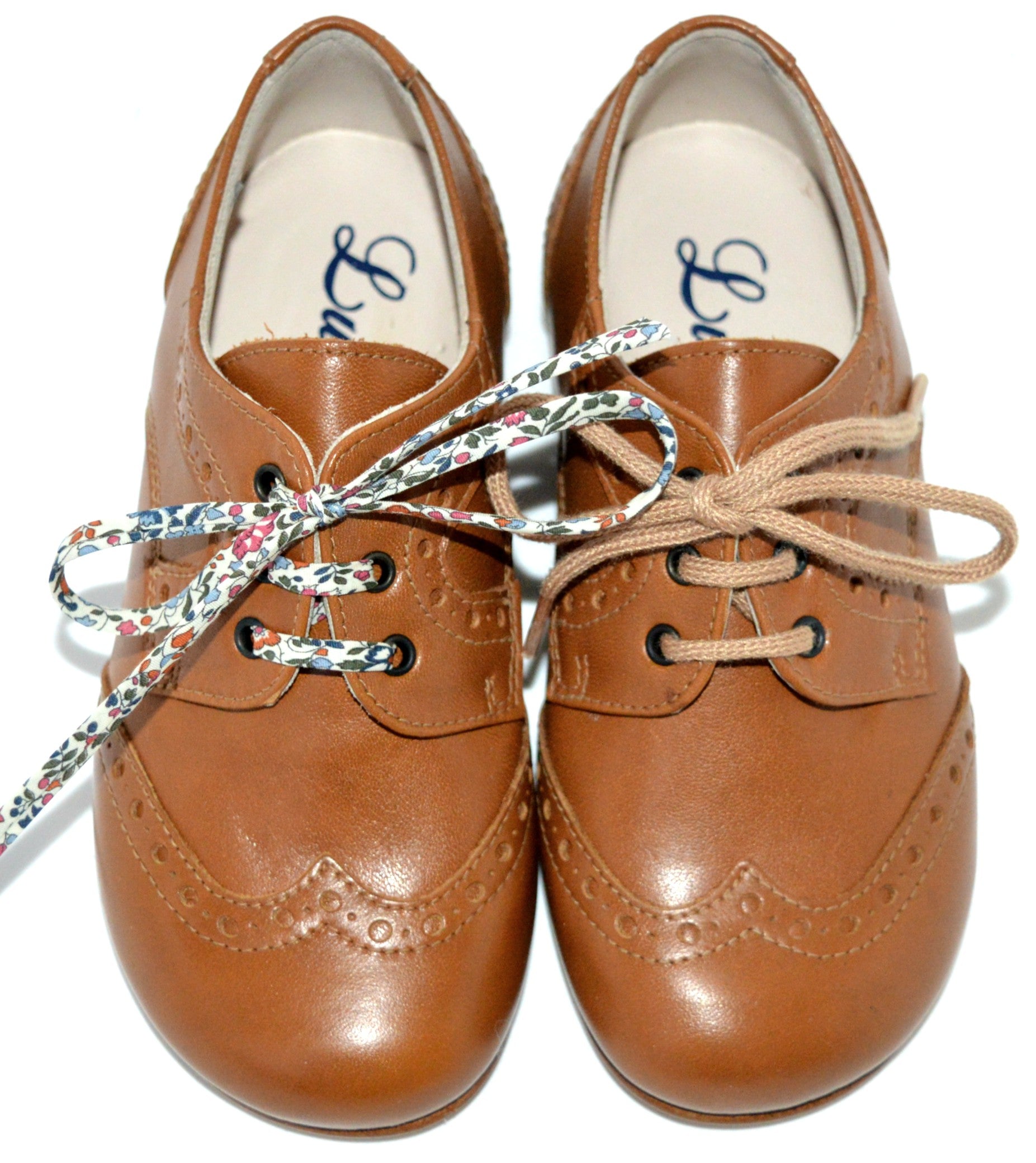 Chaussures Derbies Enfant À Lacets Gabriel Bout Golf - Cuir Camel