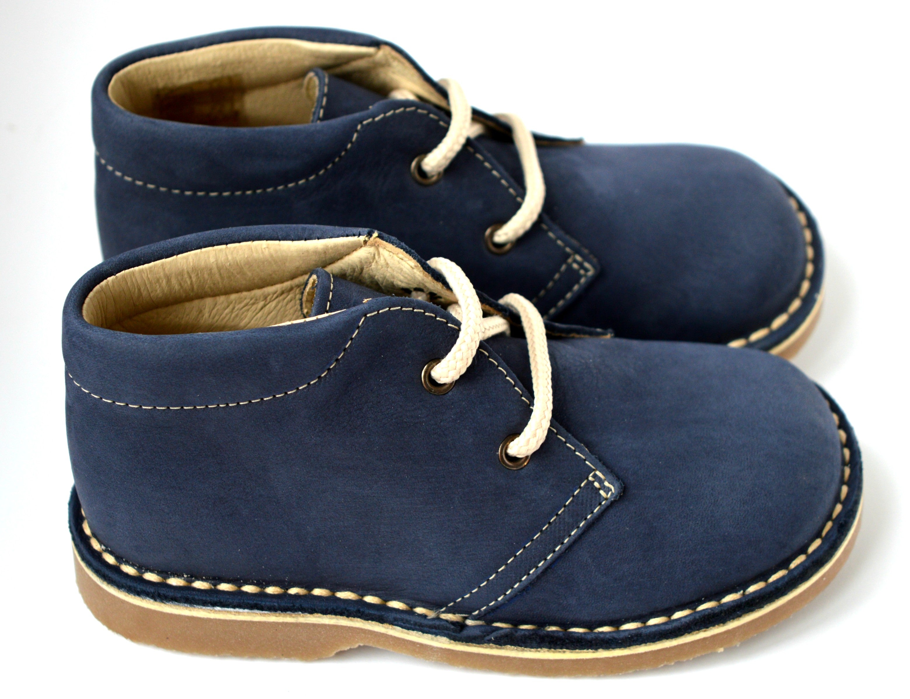 Chaussures Garçon À Lacets Gaspard - Nubuck Bleu Navy