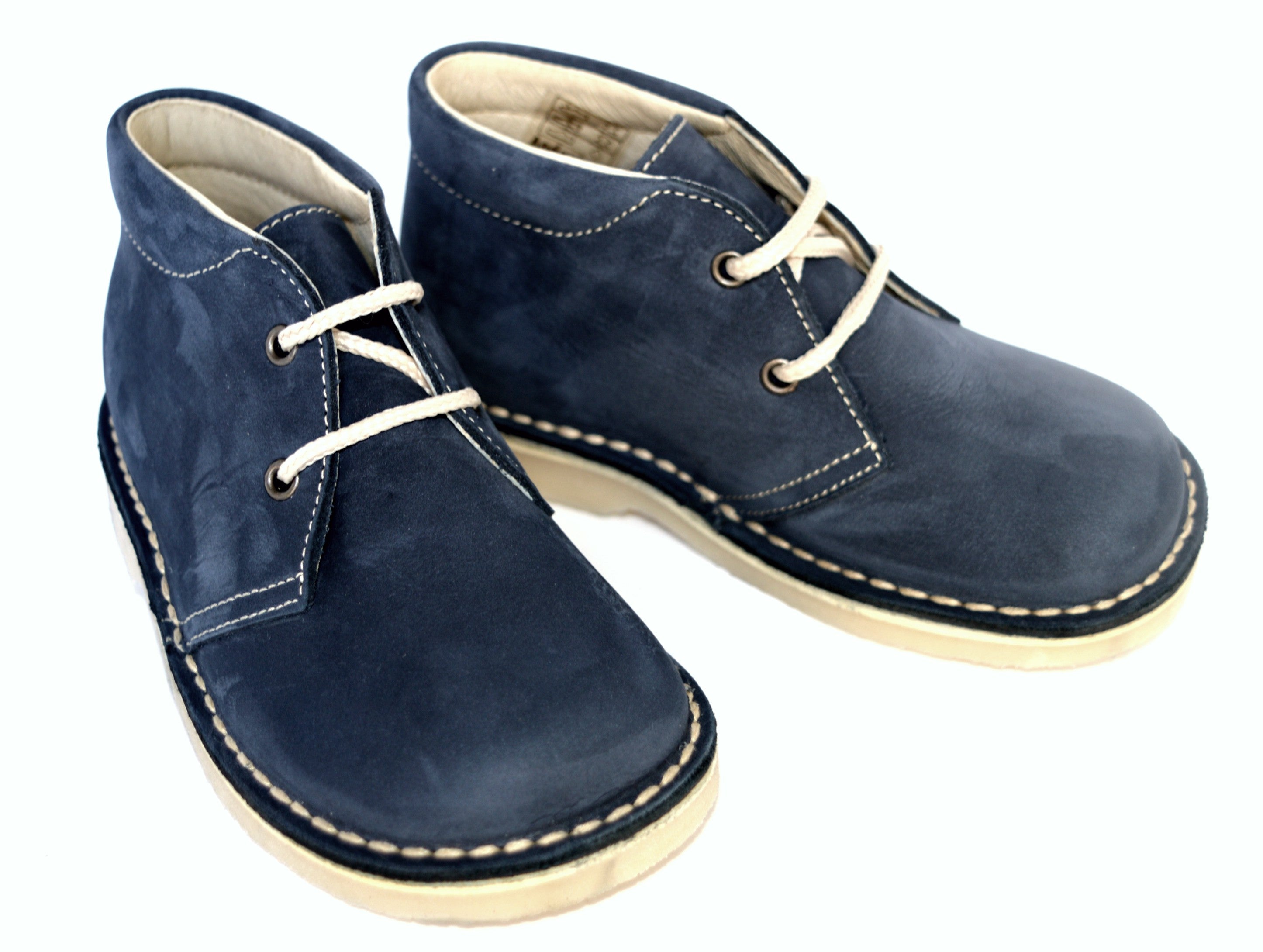 Chaussures Garçon À Lacets Gaspard - Nubuck Bleu Navy