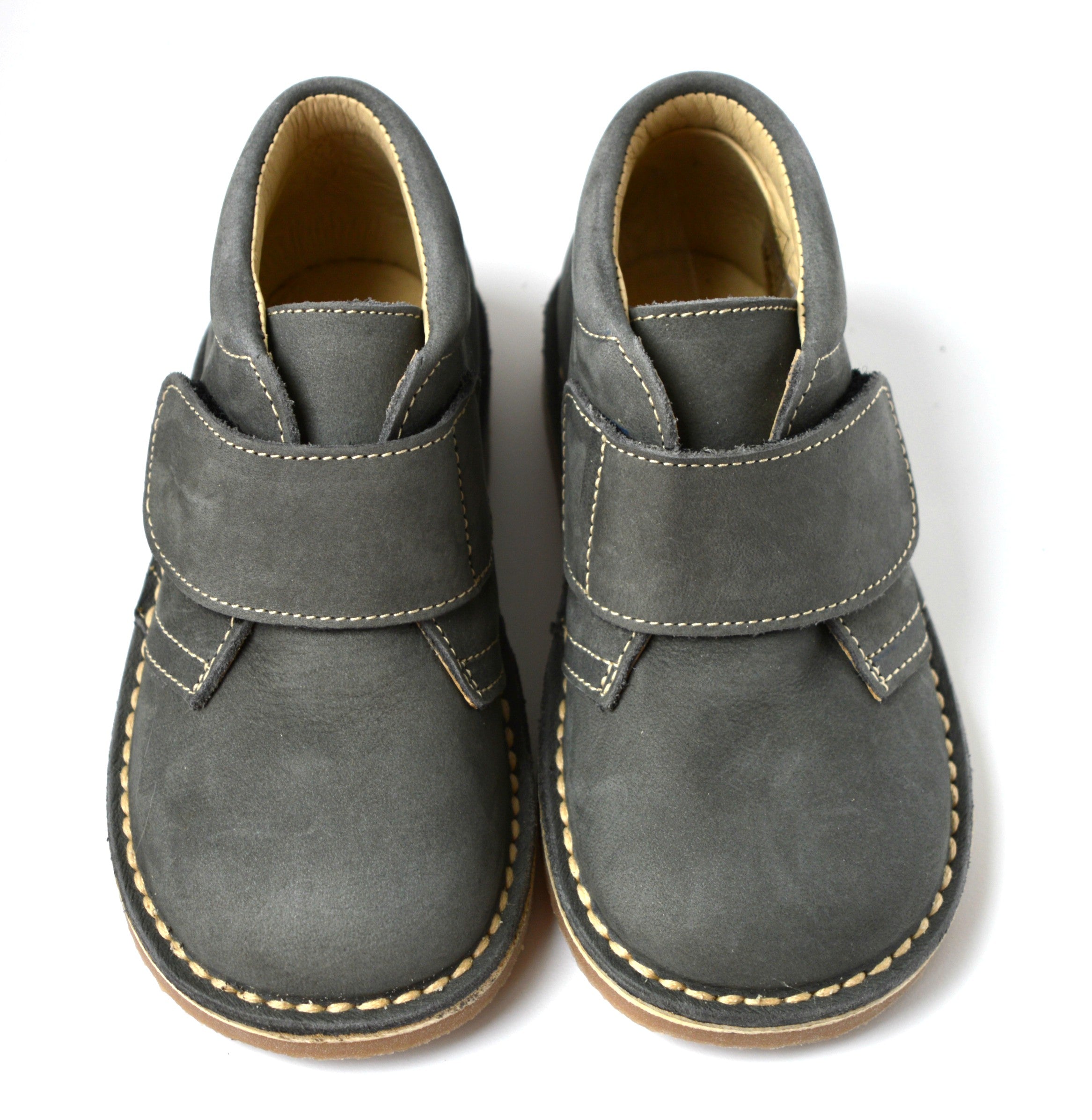 Chaussures Garçon Scratch Gaspard - Nubuck Gris