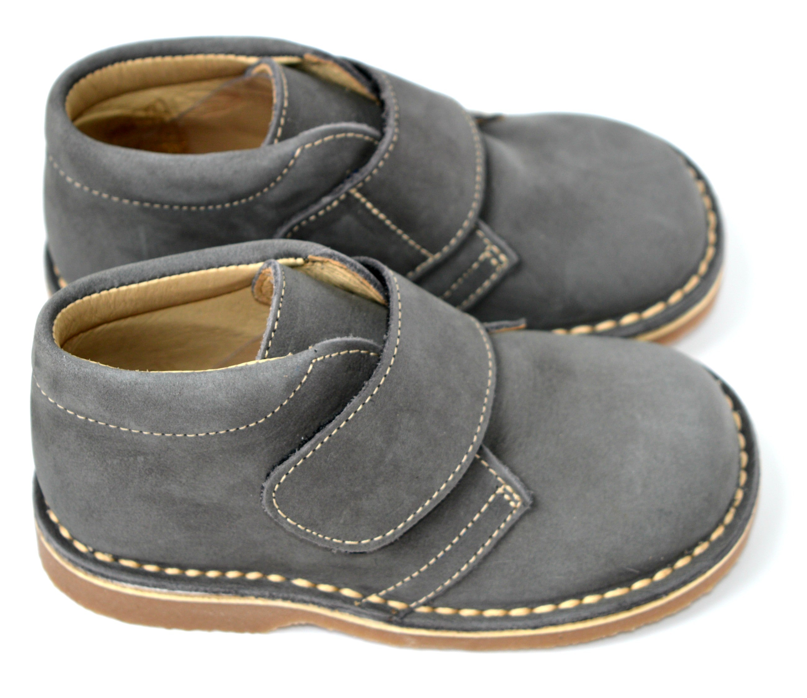 Chaussures Garçon Scratch Gaspard - Nubuck Gris