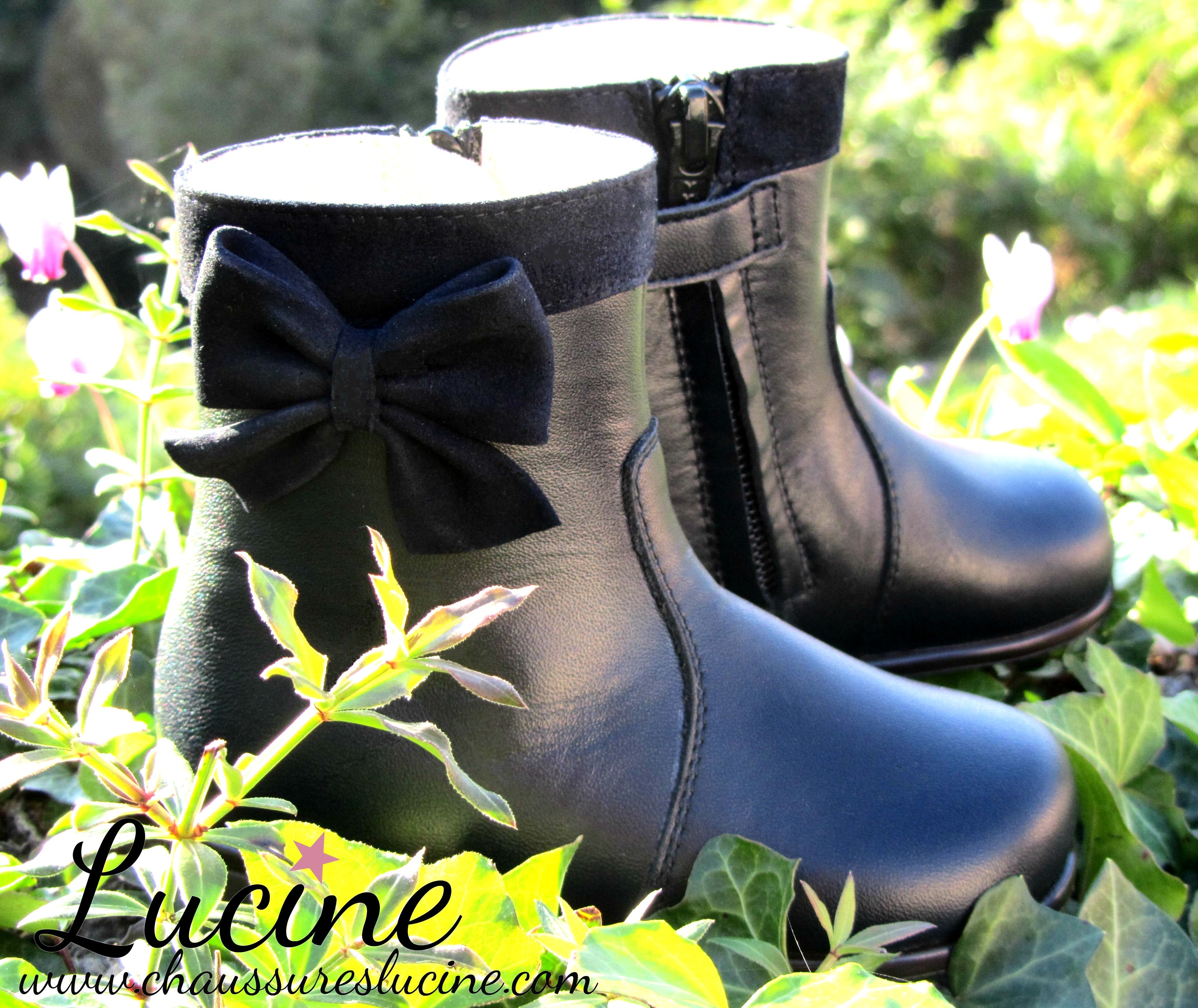 Bottines Boots Héloïse - Cuir Marine