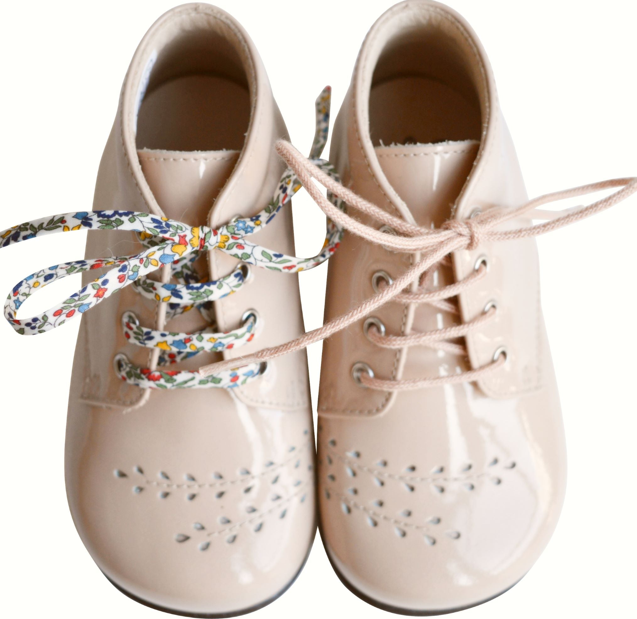 Chaussures Bottillons Isis Lacets - Vernis Rose Nude