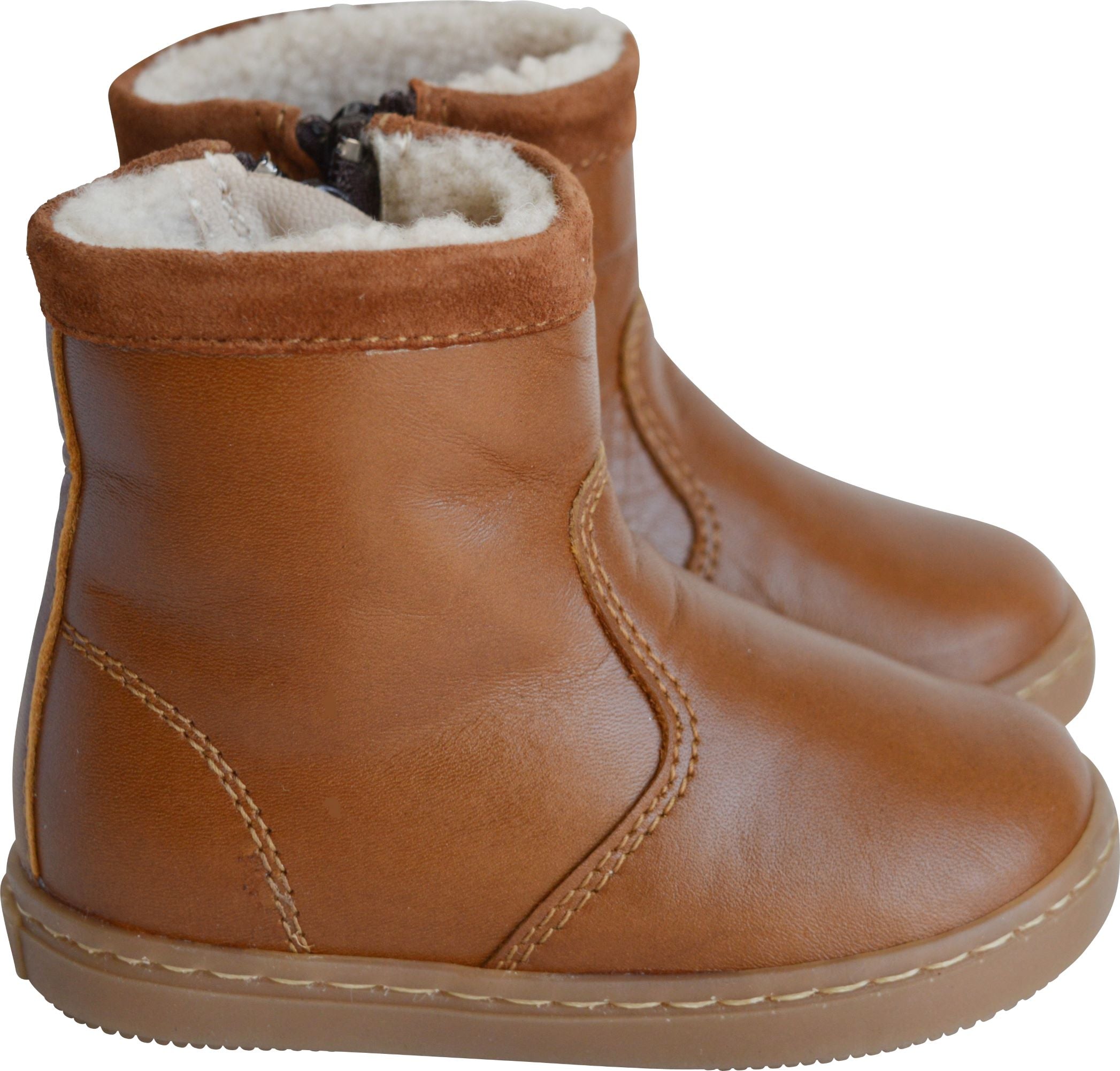 Bottines Boots Fourrees Jude - Cuir Camel