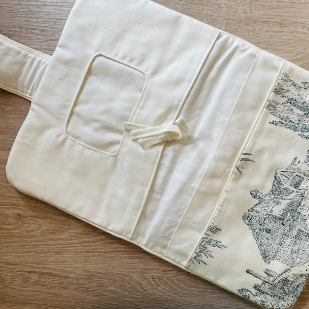 Pochette à Langer - Toile de Jouy