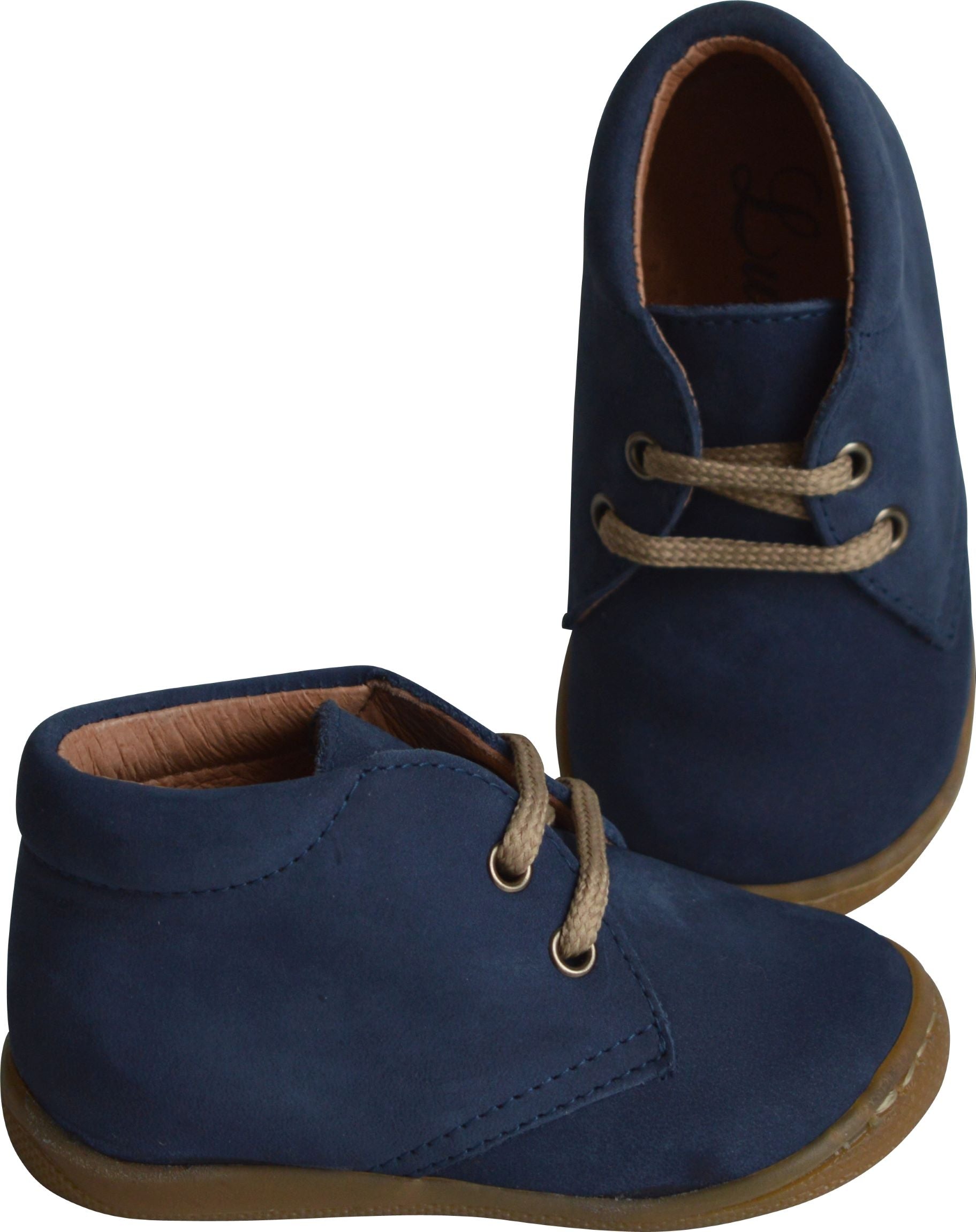 Chaussures Bottillons Lucien Lacets - Nubuck Bleu Navy