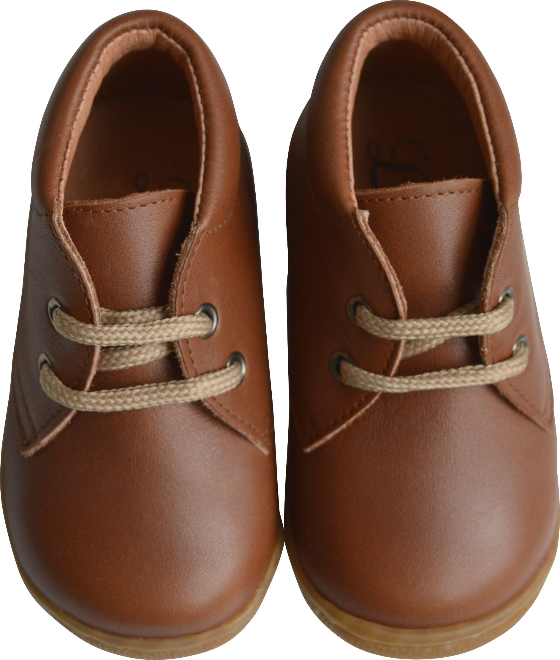 Chaussures Bottillons Lucien Lacets - Cuir Cognac