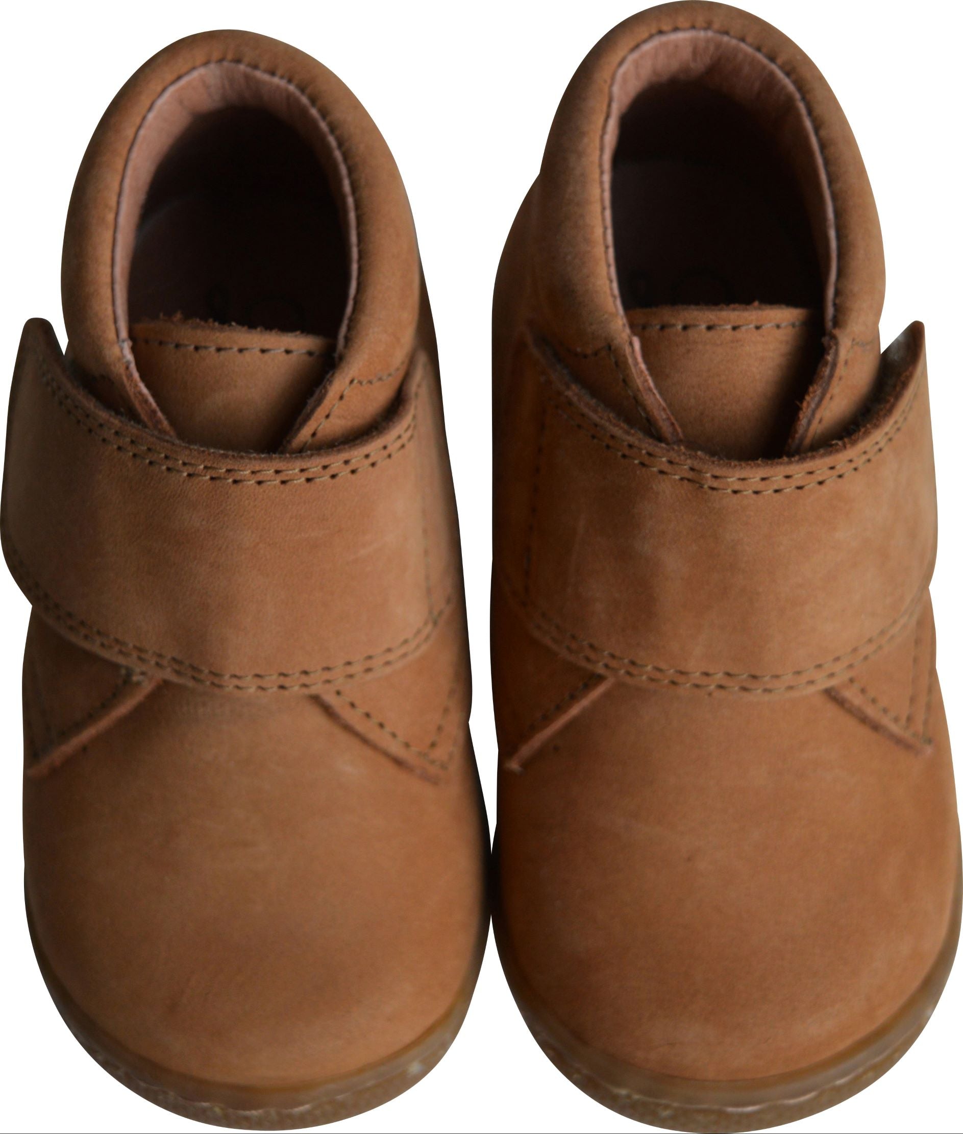 Chaussures Bottillons Scratchs Lucien - Nubuck Camel