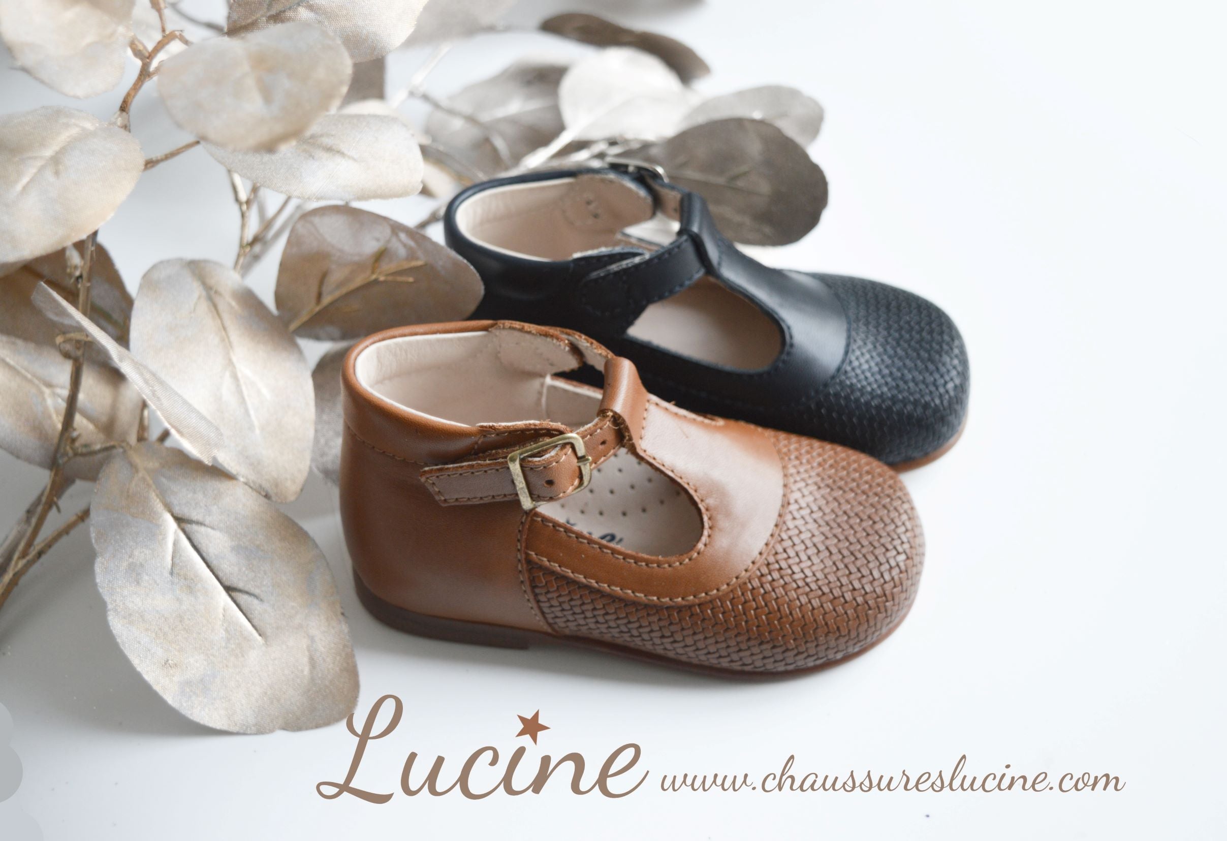 Chaussures Bébé Bottillons Salomé À Boucle Marceau - Cuir Camel