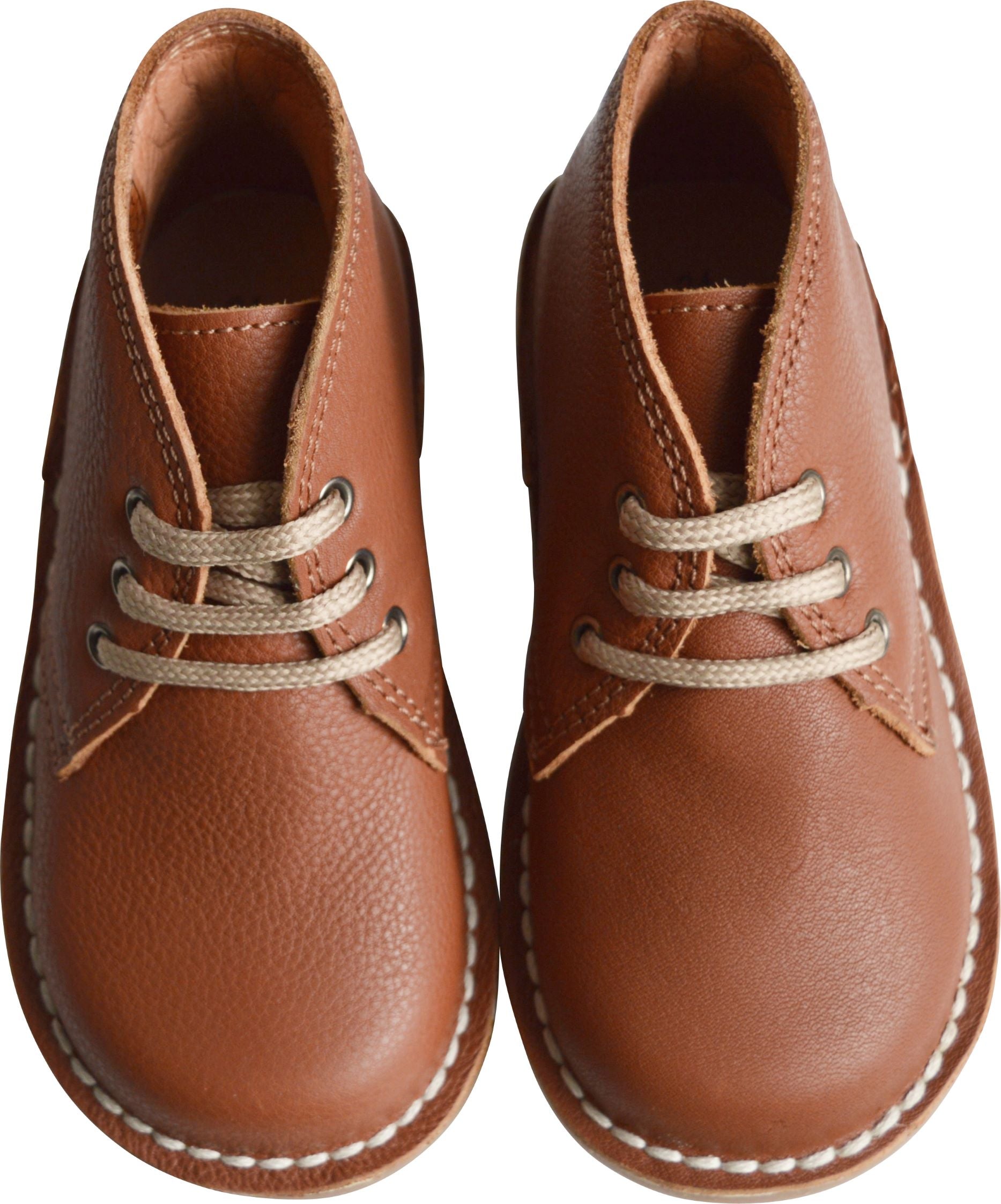 Chaussures Garçon Derbies À Lacets Médéric - Cuir Camel