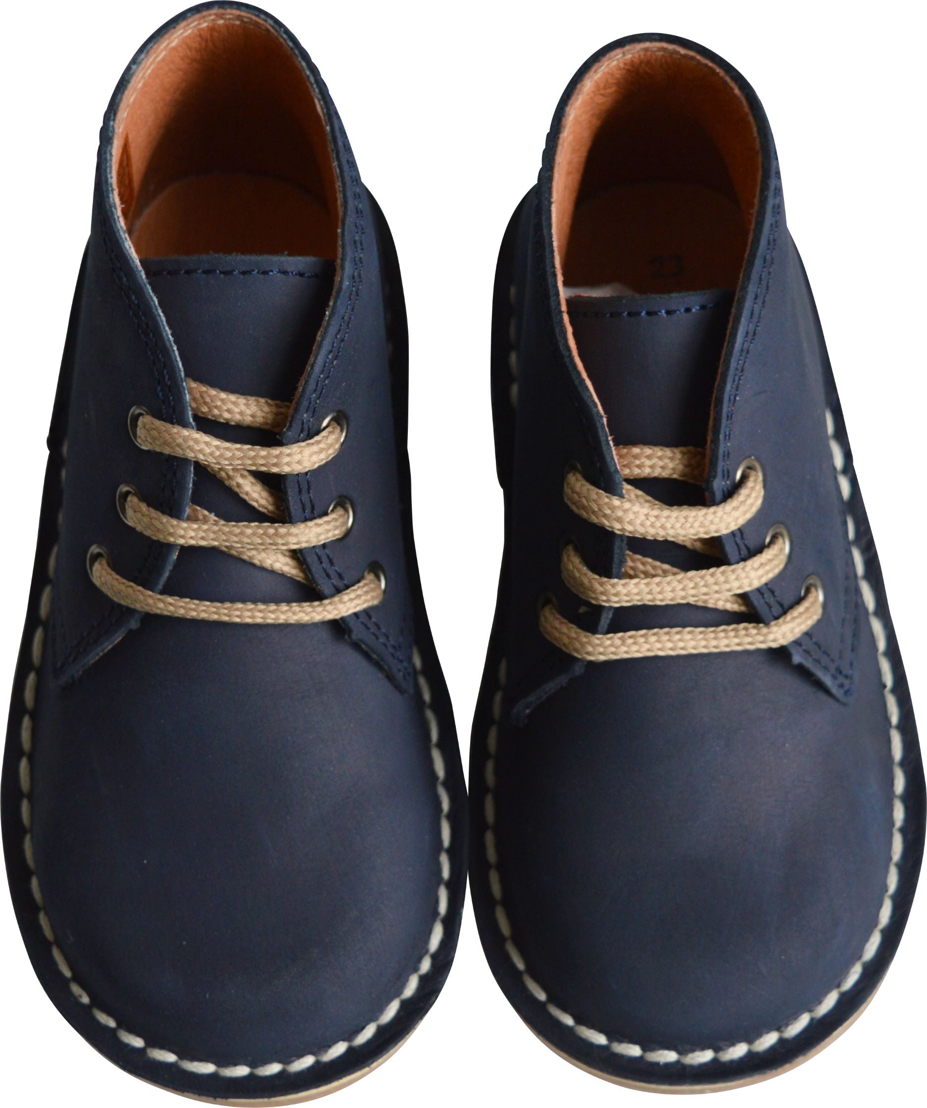 Chaussures Garçon Derbies À Lacets Médéric - Nubuck Bleu Navy