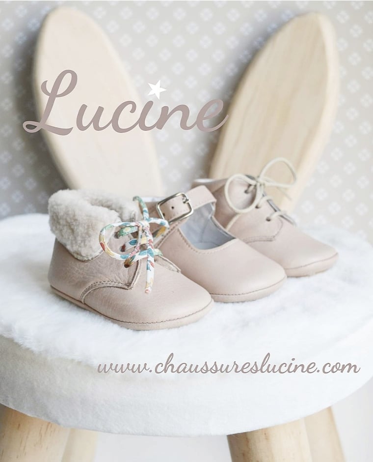 Chaussons Bébé Souples Antidérapants Fille À Boucle Mini-Alice - Cuir Rose Nude Beige