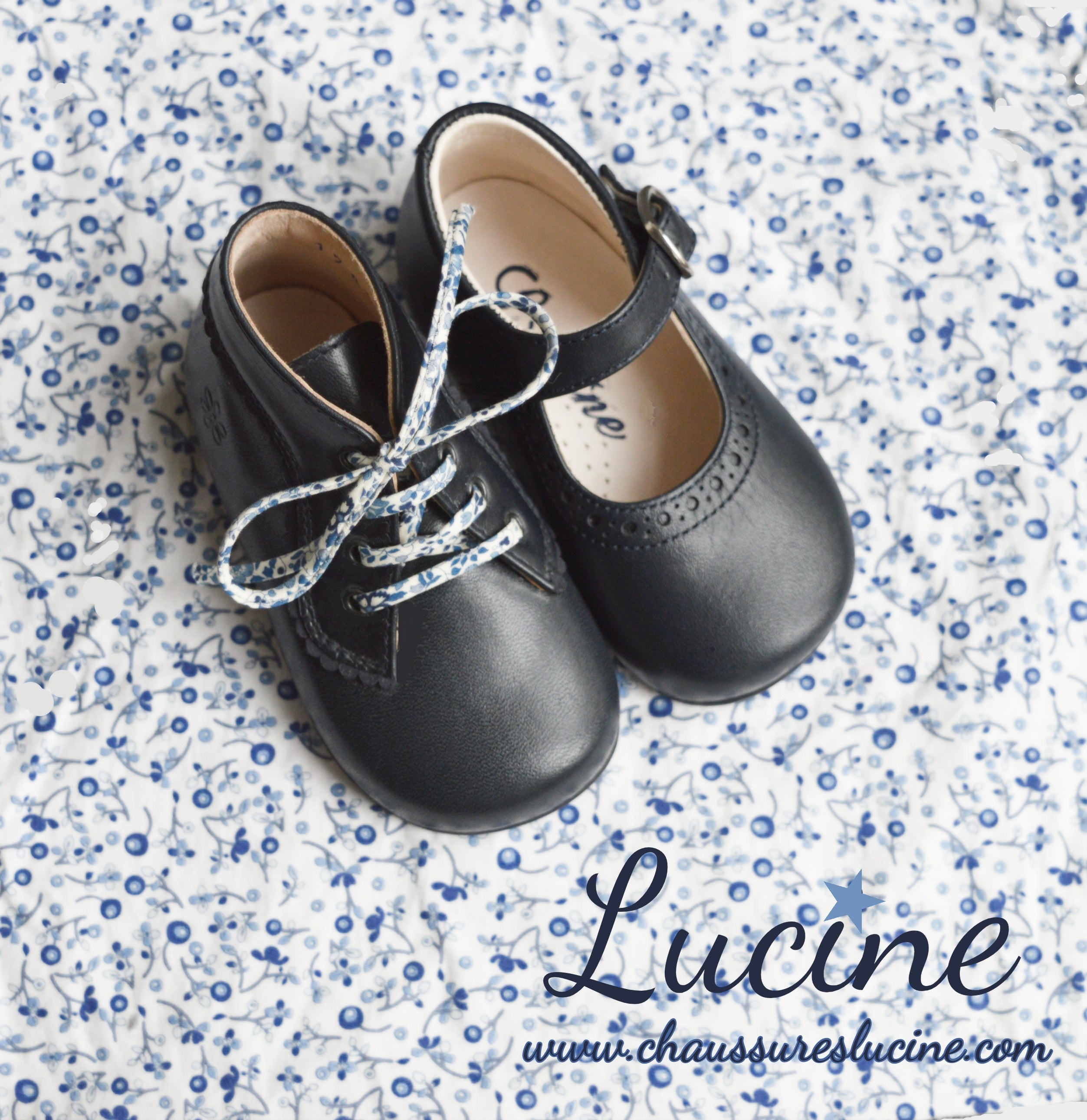 Chaussures Bottillons Aimée - Cuir Marine