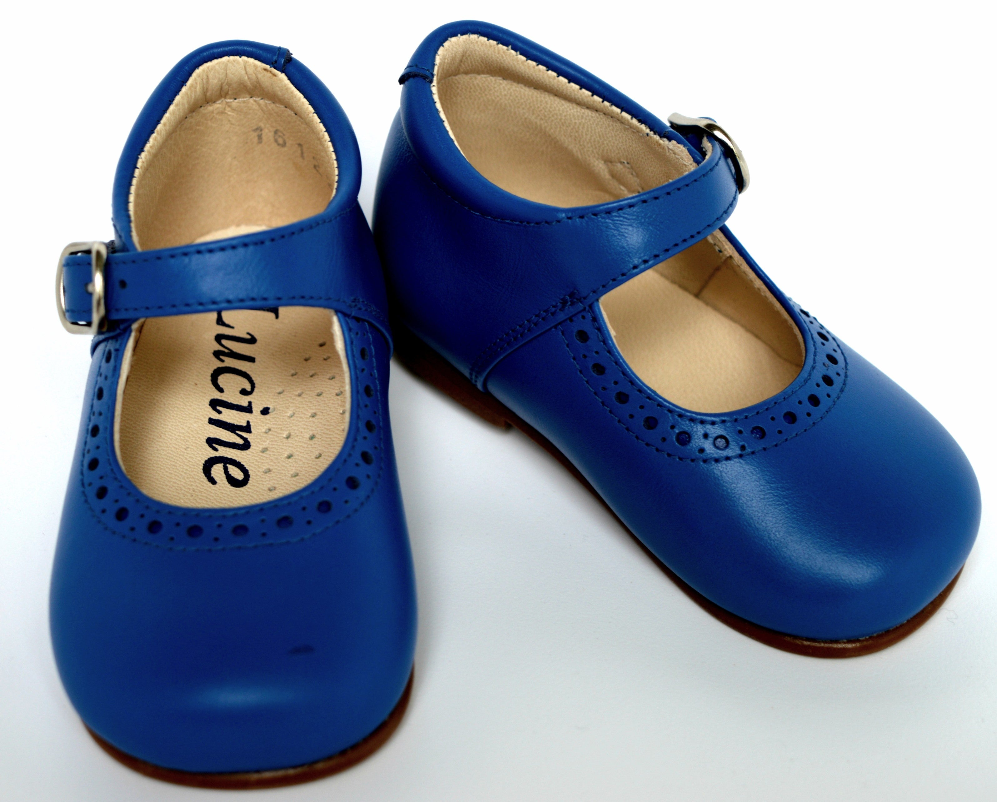 Chaussures Babies Charles Ix Alice À Boucle - Cuir Bleu Royal