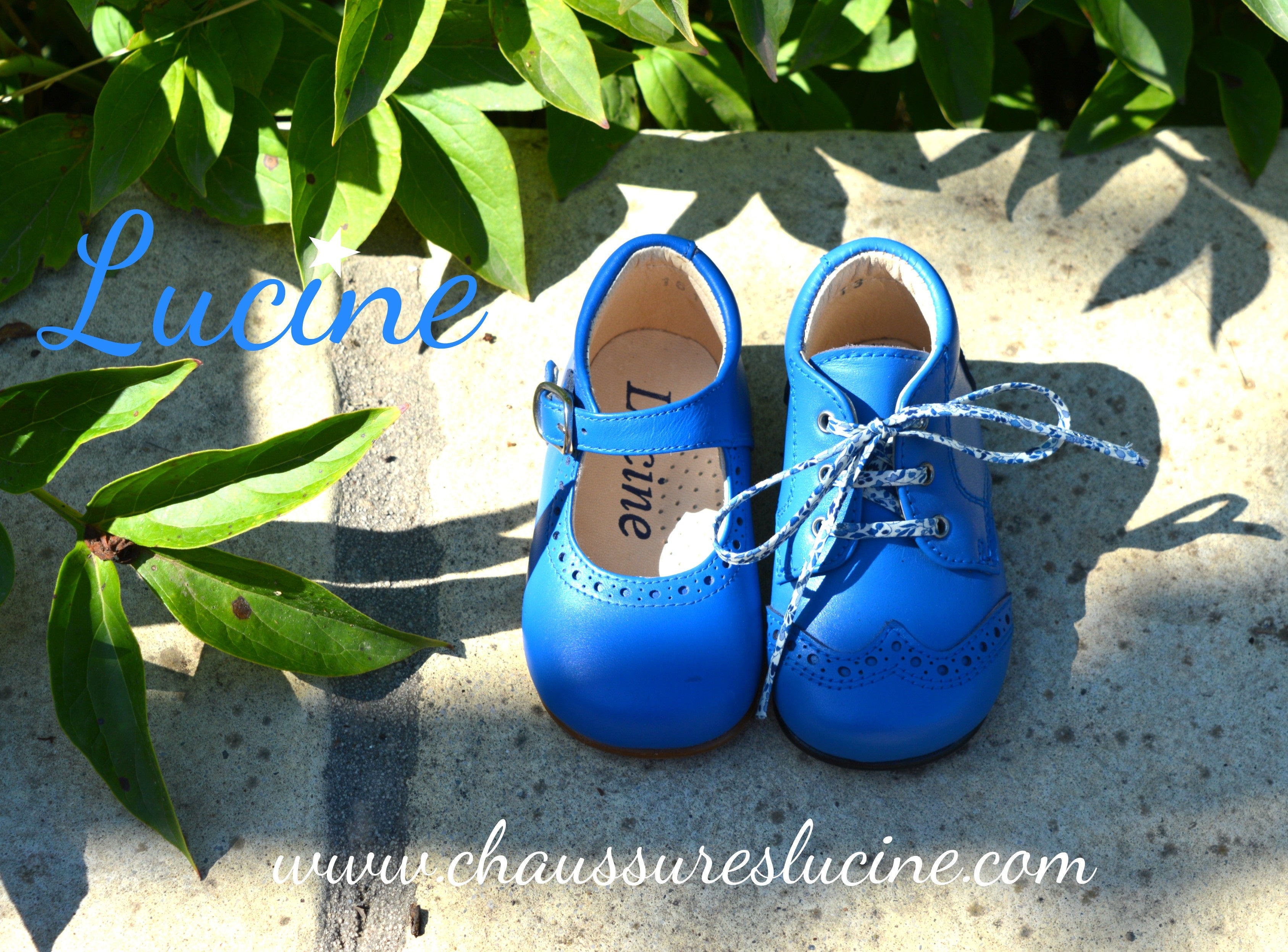 Chaussures Babies Charles Ix Alice À Boucle - Cuir Bleu Royal