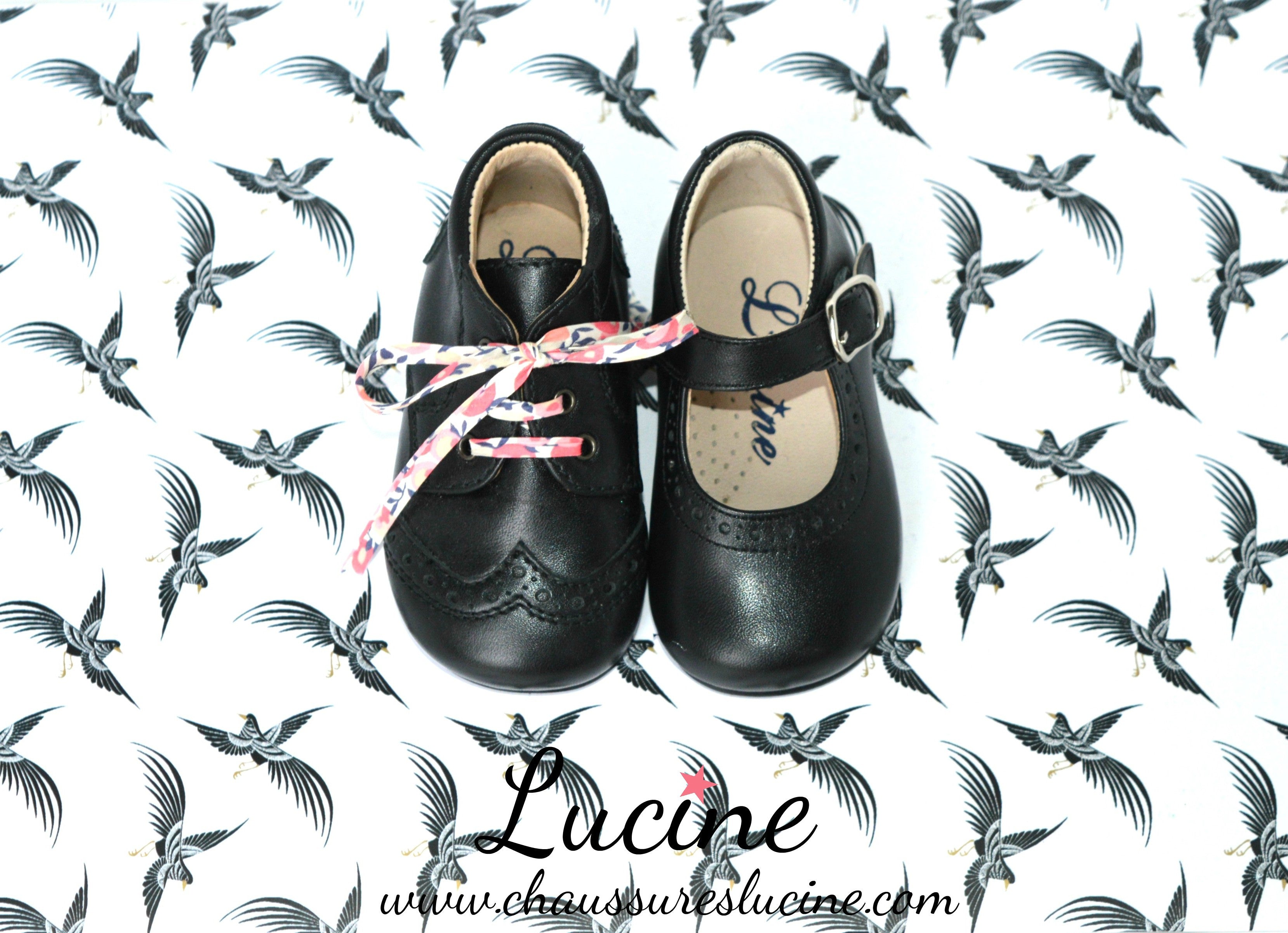 Chaussures Babies Charles Ix Alice À Boucle - Cuir Noir