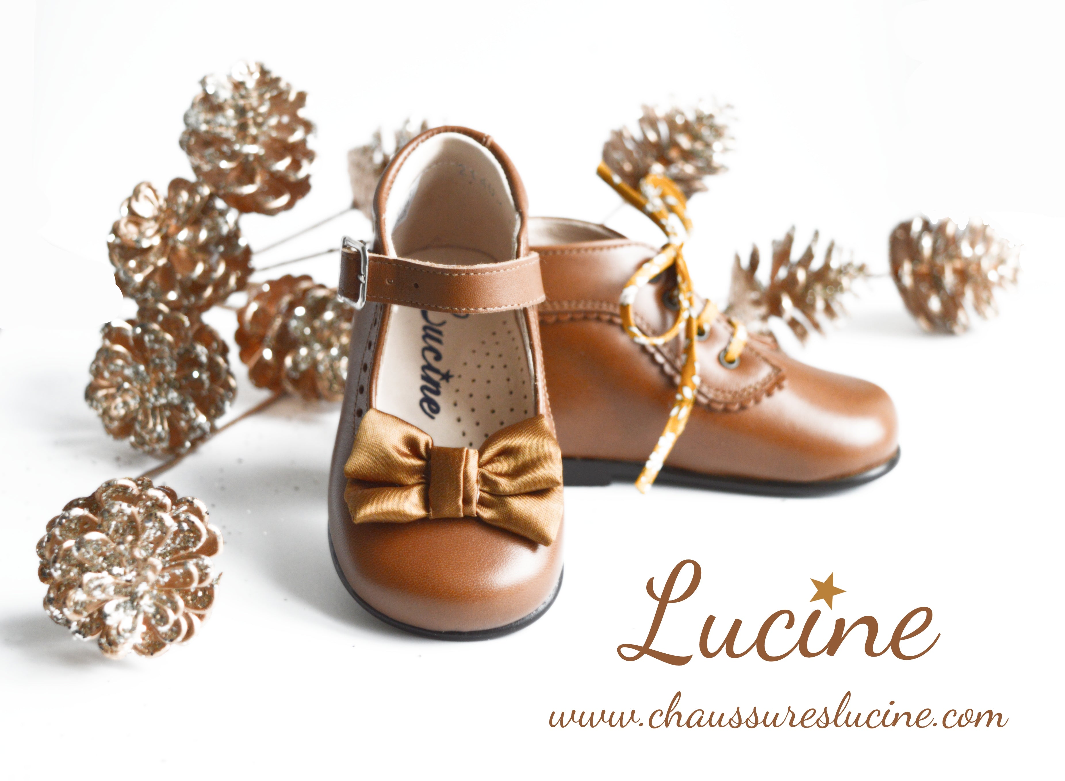 Chaussures Babies Charles Ix Alice À Boucle Noeud - Camel