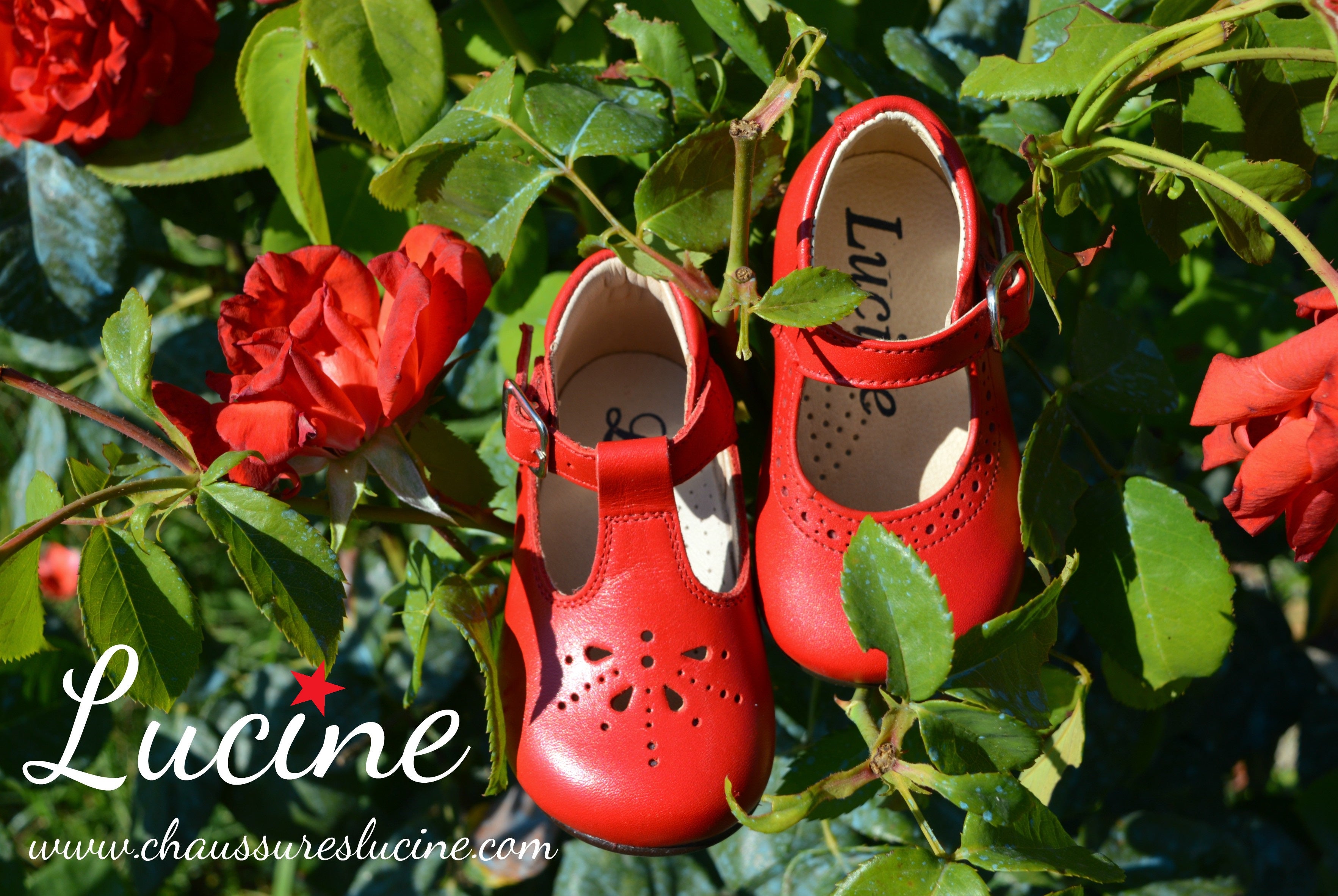 Chaussures Bottillons Salomé Bébé À Boucle Aloïs - Cuir Rouge