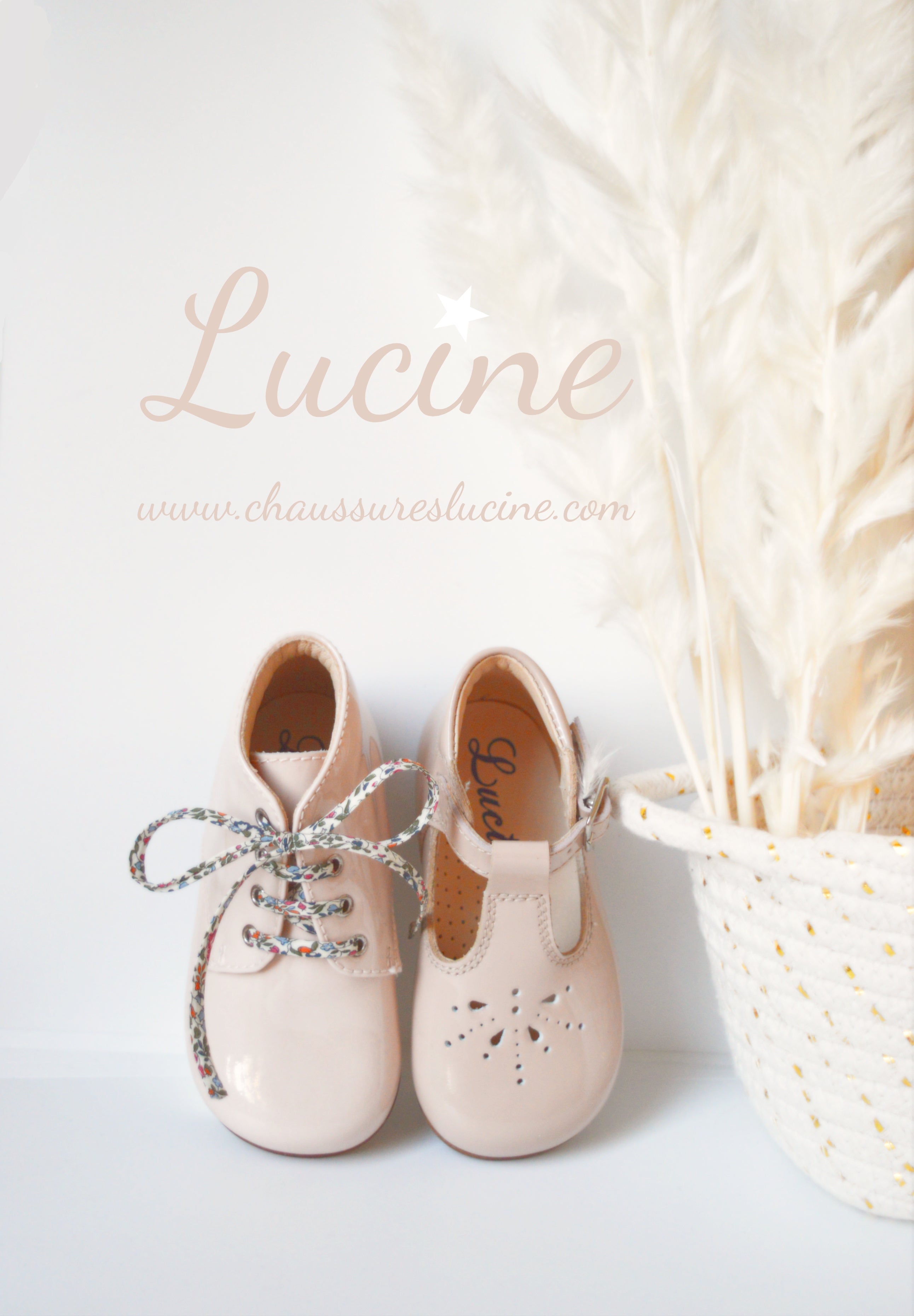 Chaussures Bottillons Salomé Bébé À Boucle Aloïs - Cuir Vernis Rose Nude