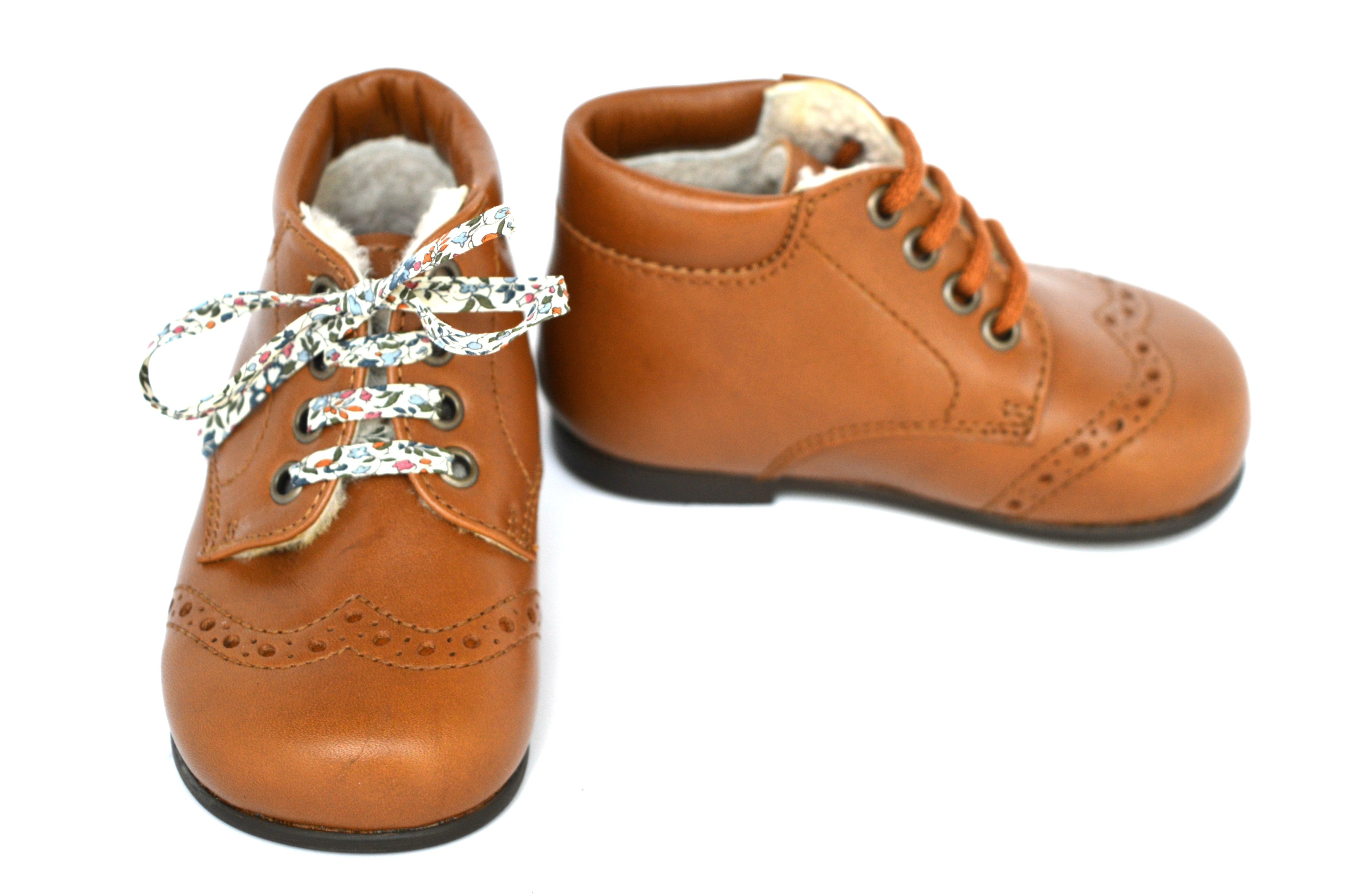 Chaussures Bottillons Fourrés Angèle - Cuir Camel