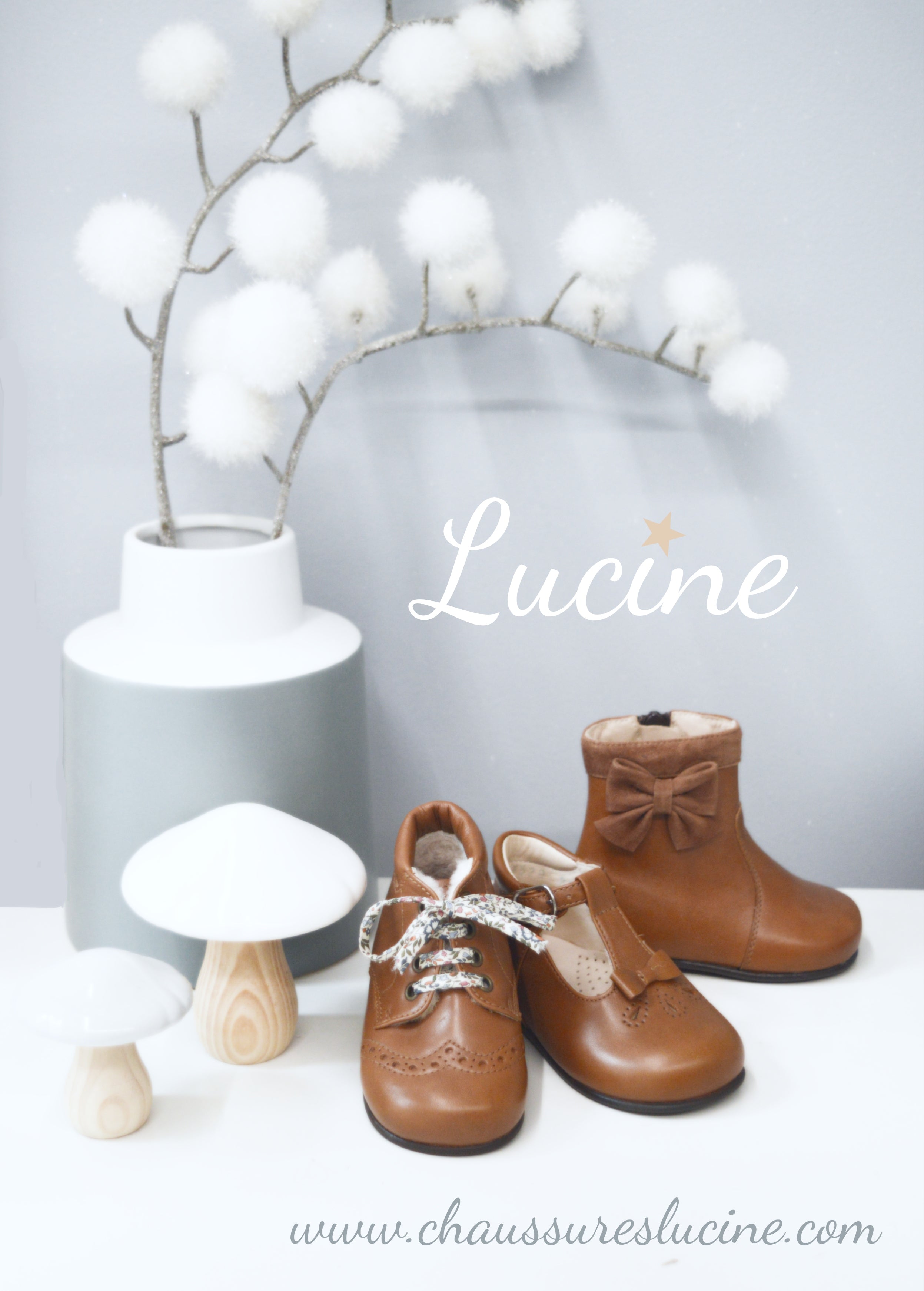 Chaussures Bottillons Fourrés Angèle - Cuir Camel