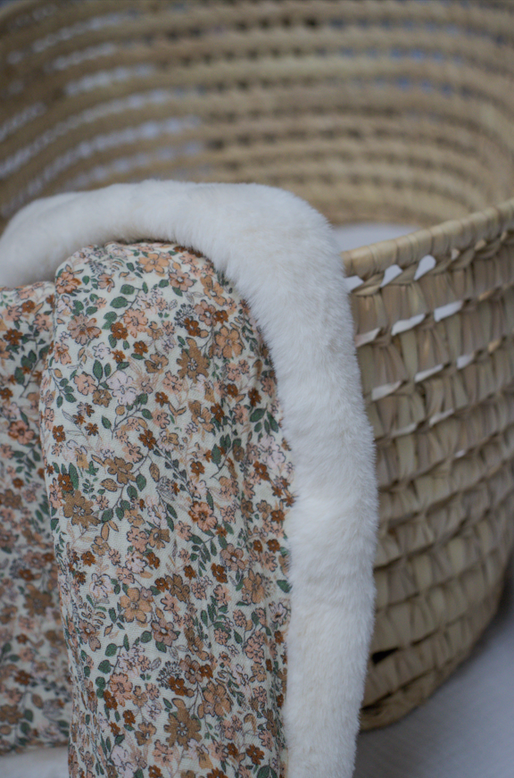 Couverture douceur Bouquet floral