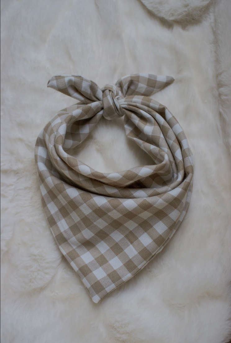 Foulard Vichy Camel