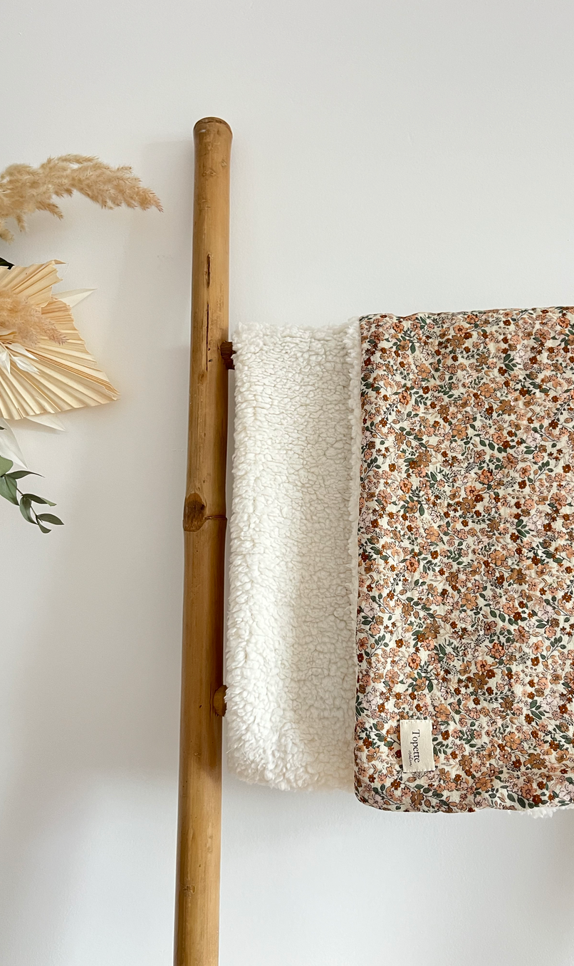 Couverture douillette Bouquet floral