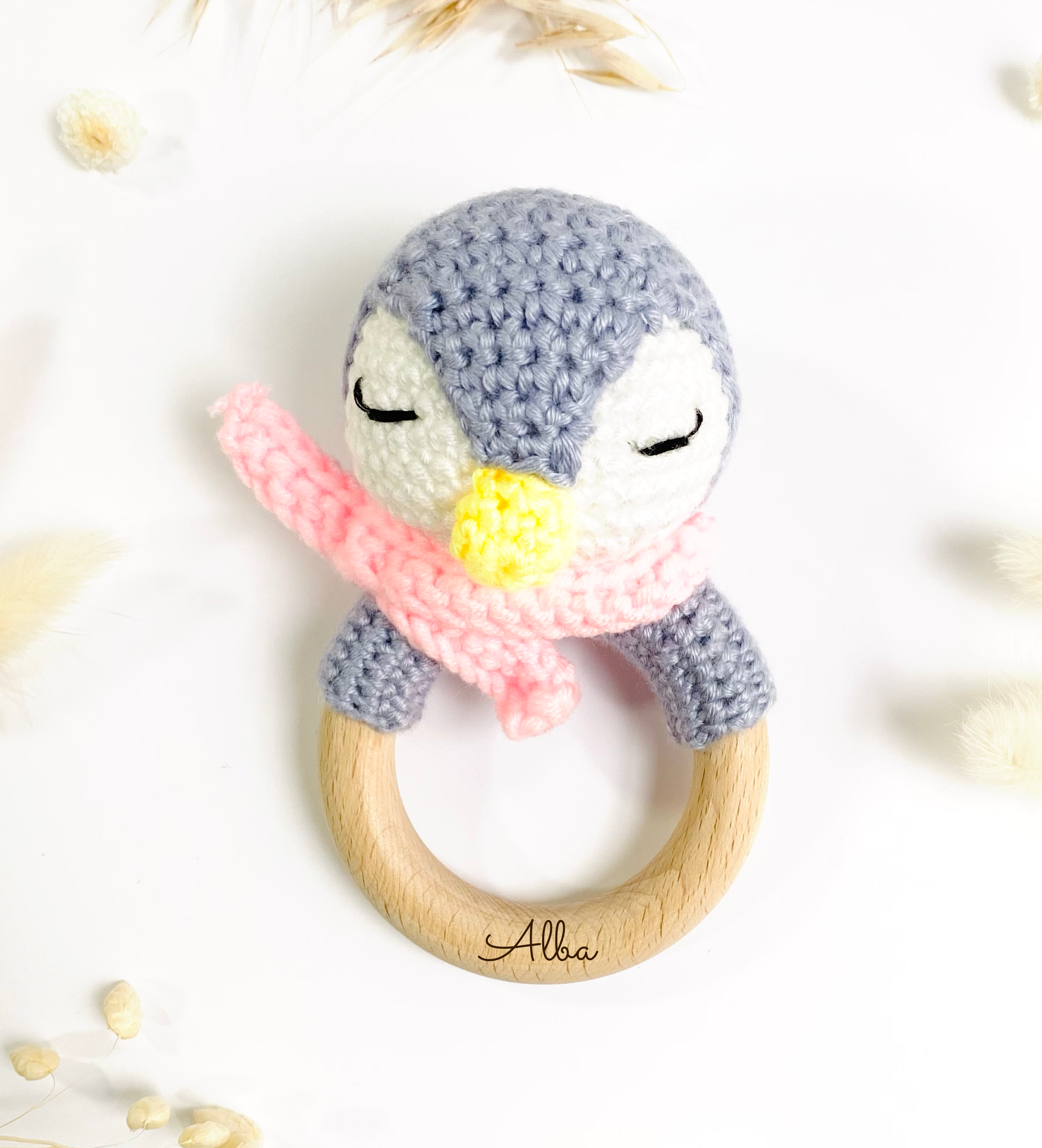 Maé le Hochet en Crochet personnalisé