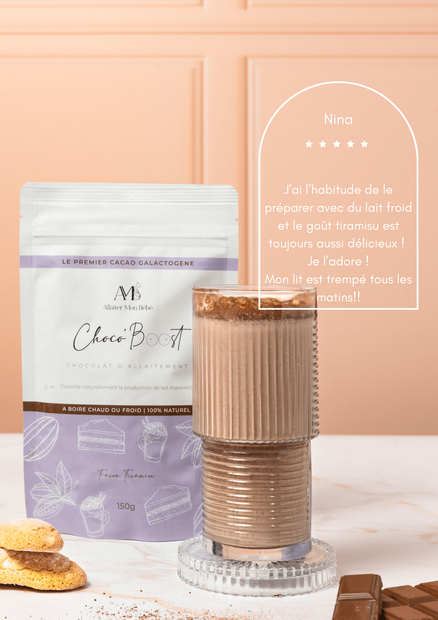 Chocoboost Tiramisu : Cacao d'Allaitement