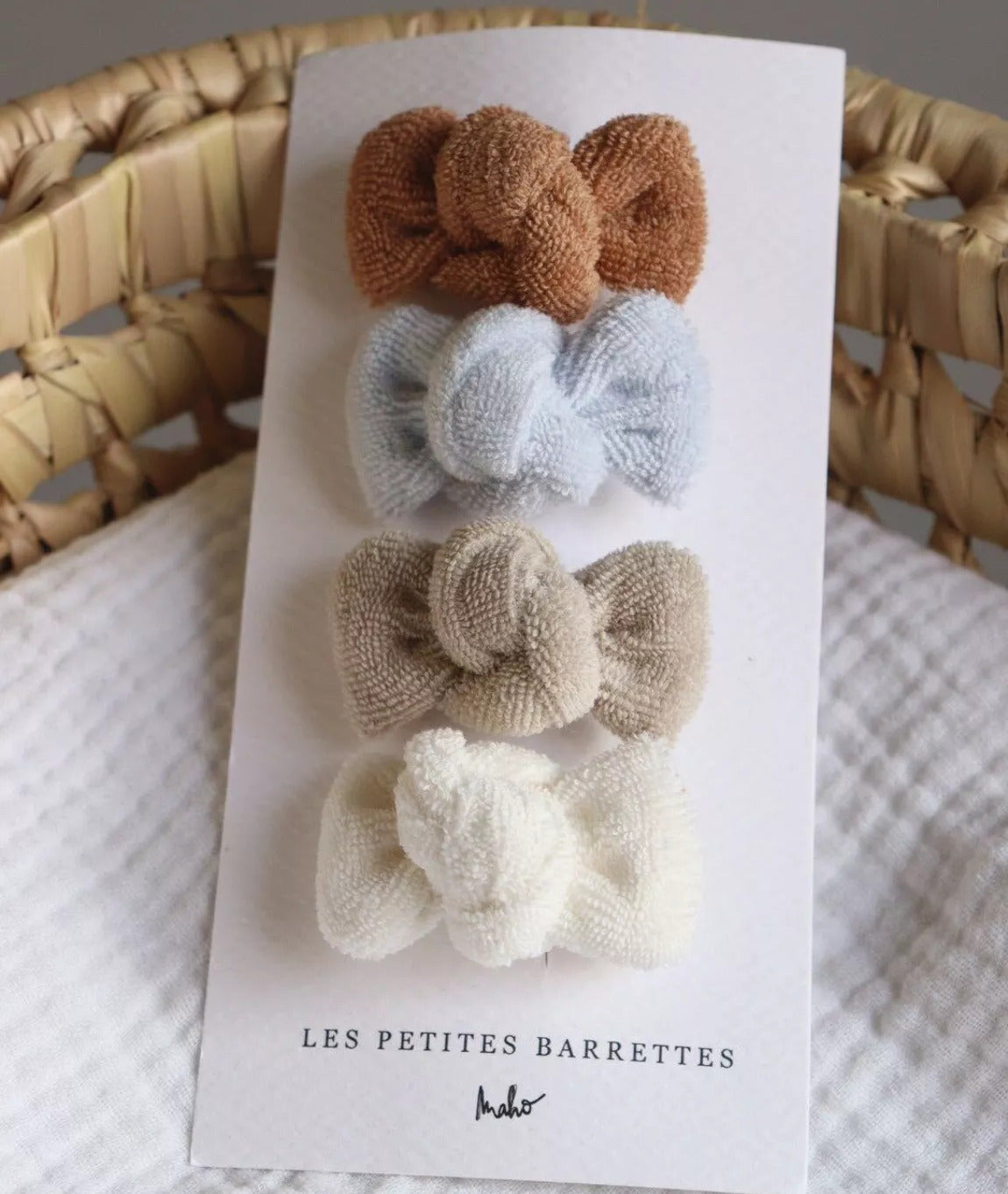 Barrettes en éponge - lot de 4