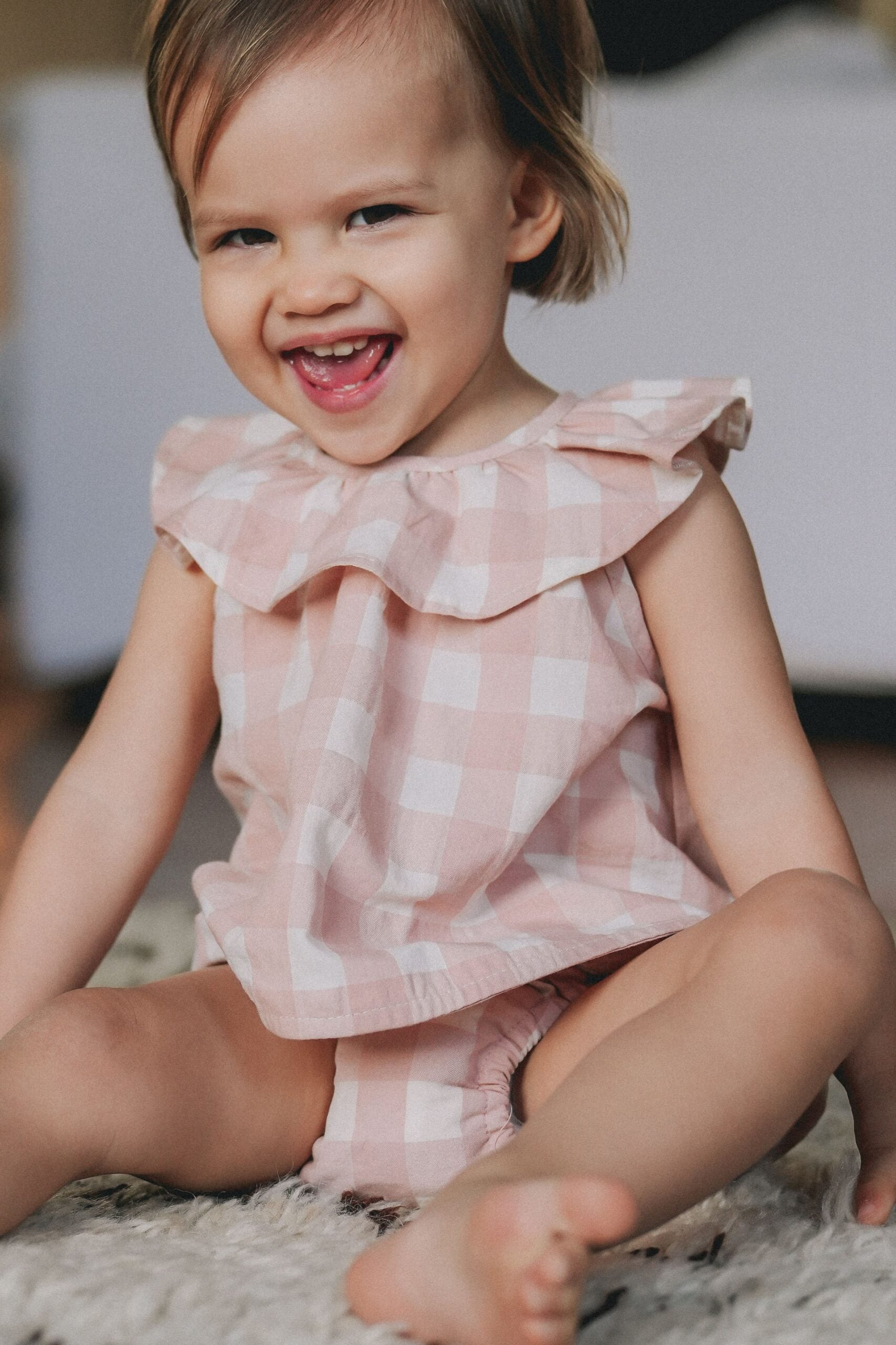 Blouse vichy rose THAÏS