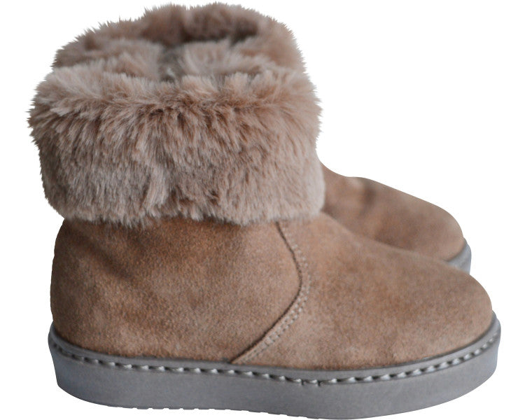 Boots Souples Valentine - Nubuck Camel Taupe