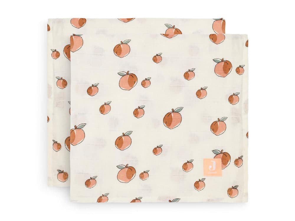 Lot 2 maxi langes gaze de coton - Peach