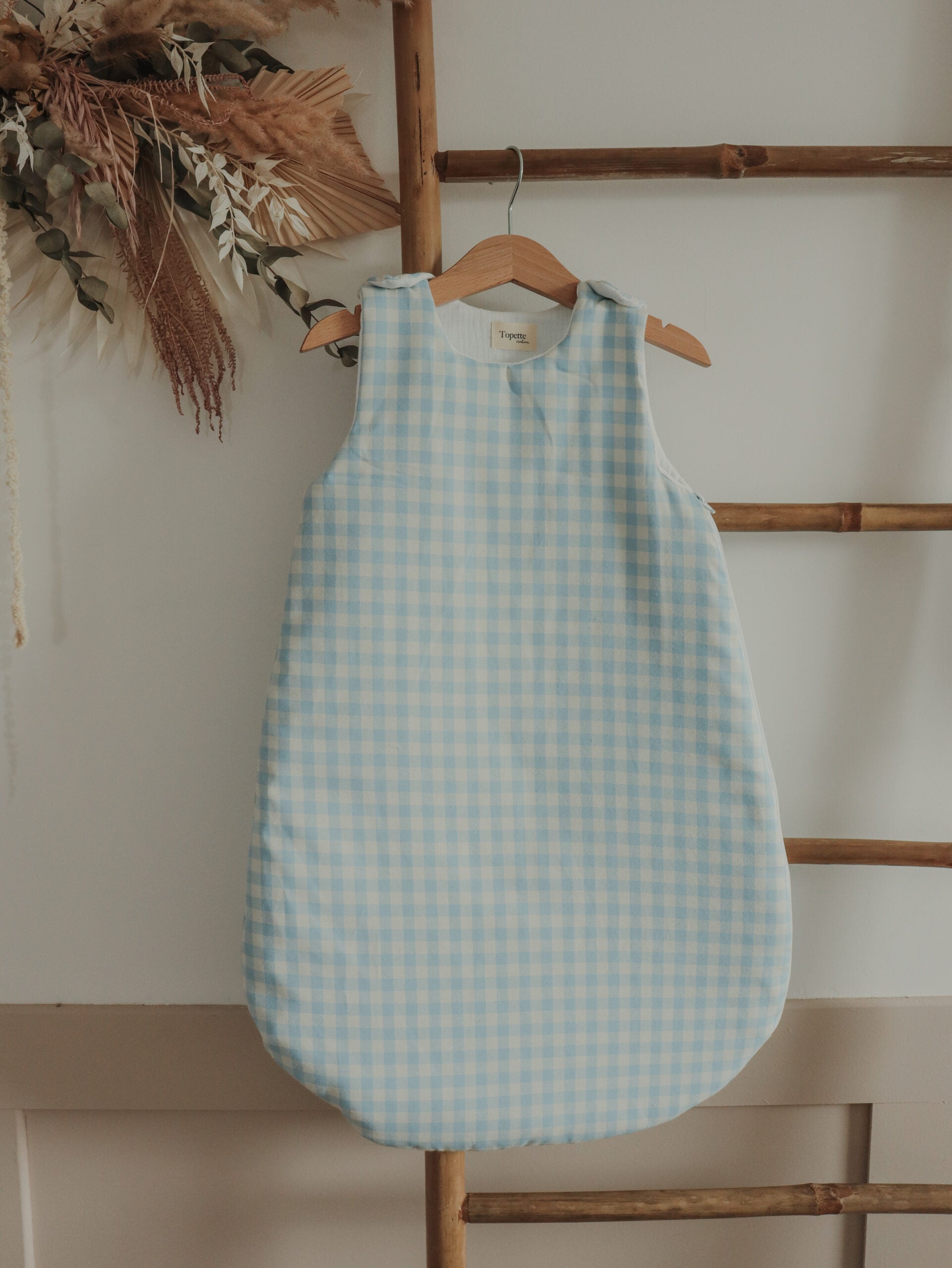 Gigoteuse Vichy Bleu ciel