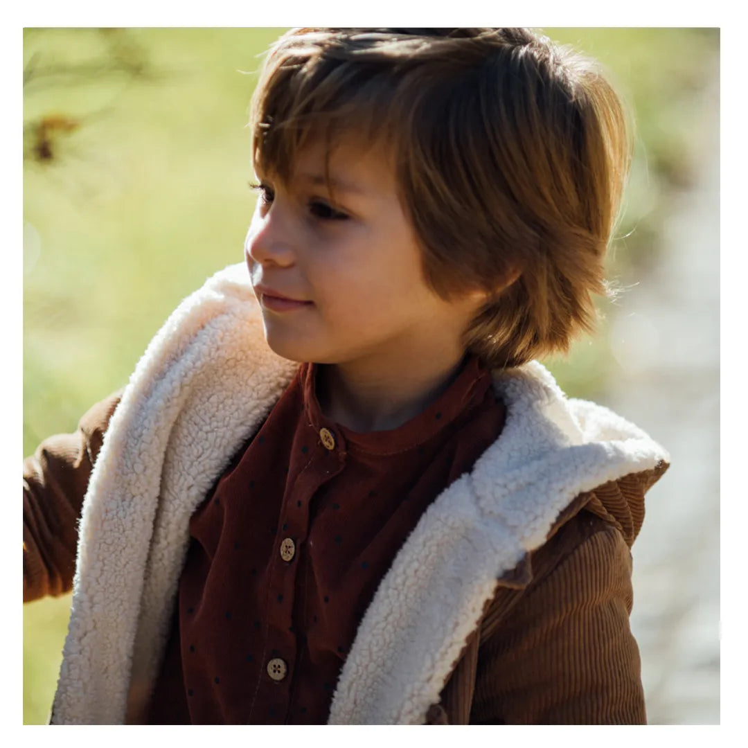 Manteau enfant praline Chataignier