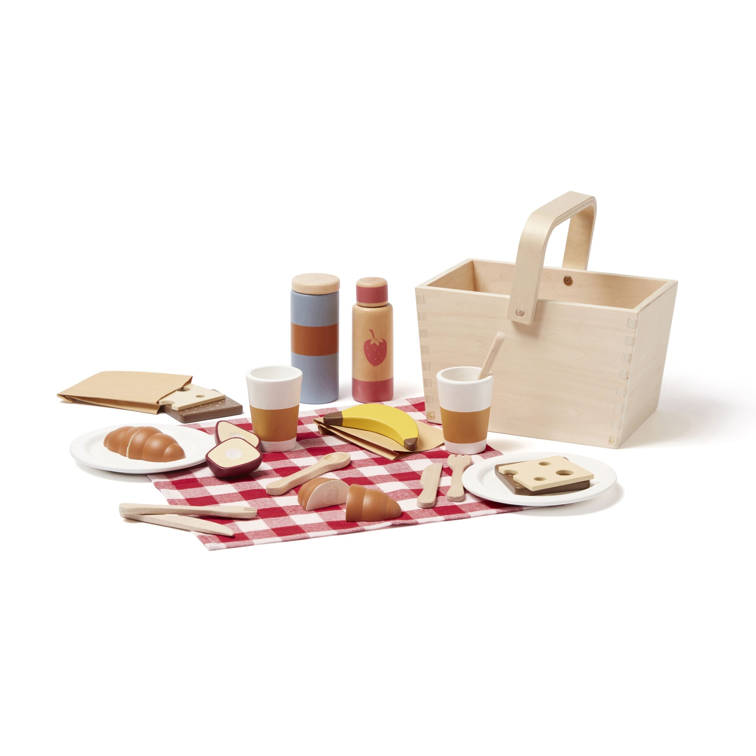 Panier de pique-nique en bois