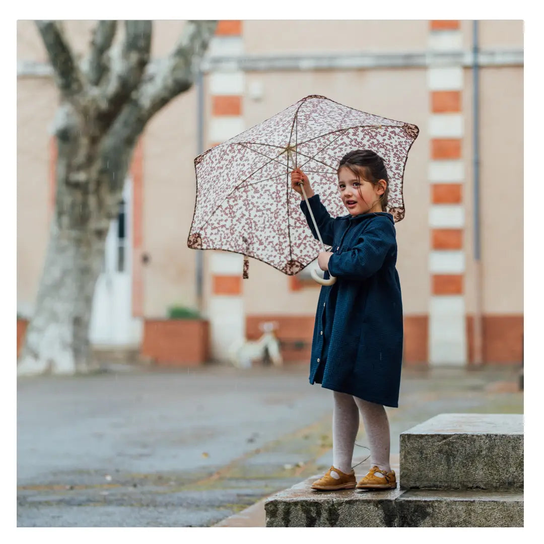 Robe fille hiver bleu marine Gazania